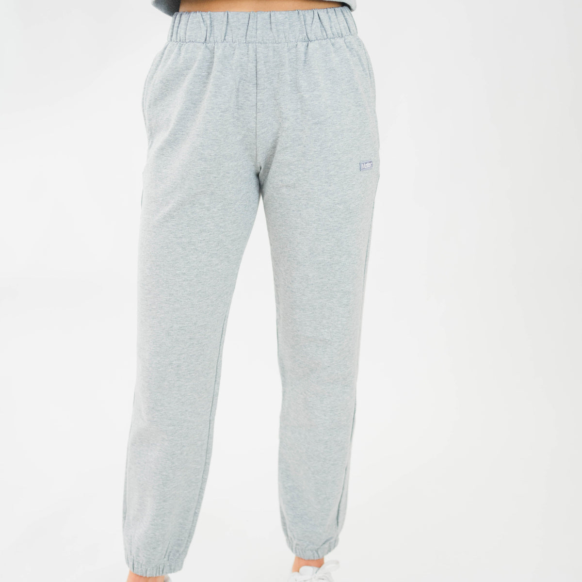 Grey Motier Lafayette The Refresh Sweatpants displayed flat with elastic waist and relaxed fit, casual loungewear for men.