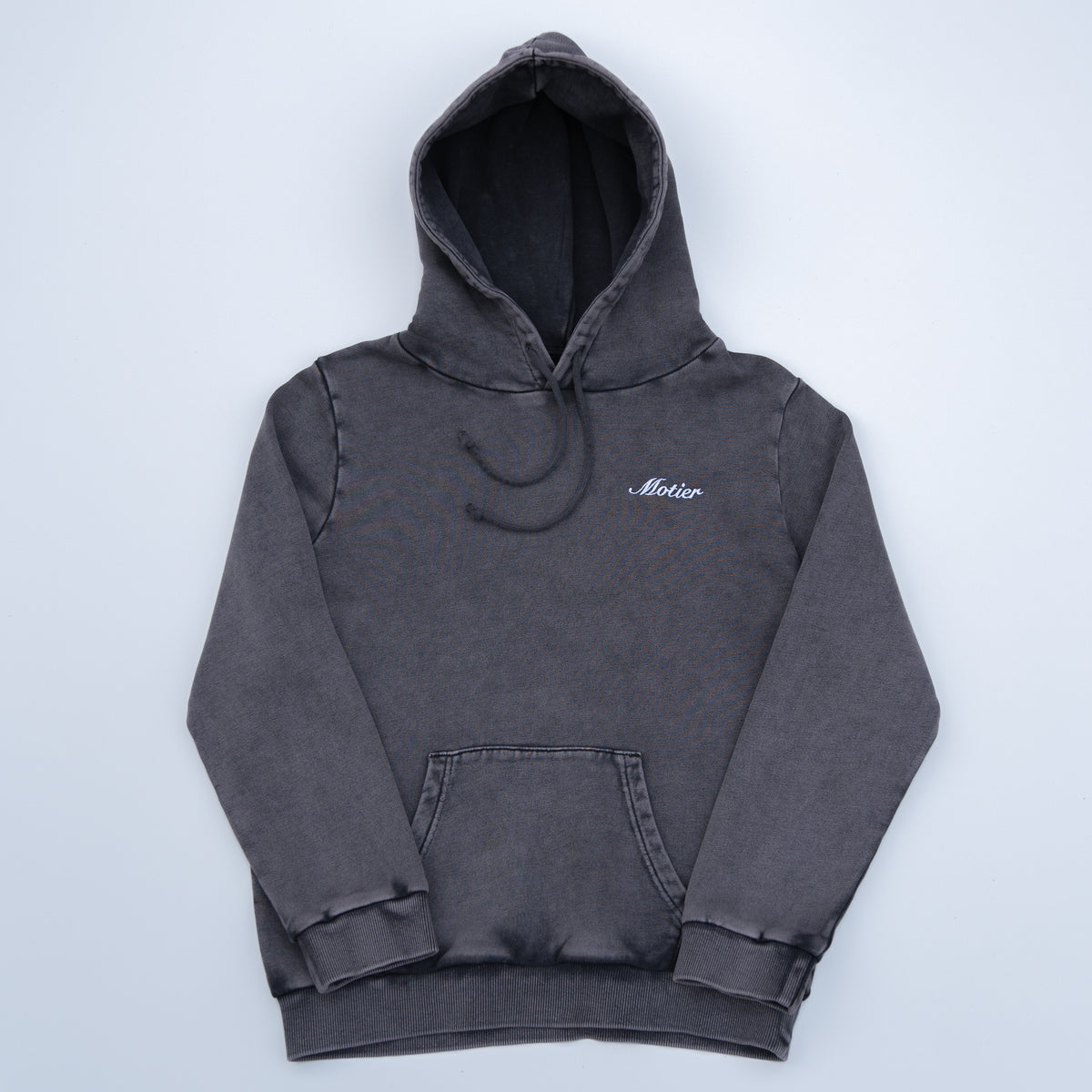 Motier Lafayette Youth Vital Signature Hoodie in Bristol color, featuring a comfortable fit and signature logo design.