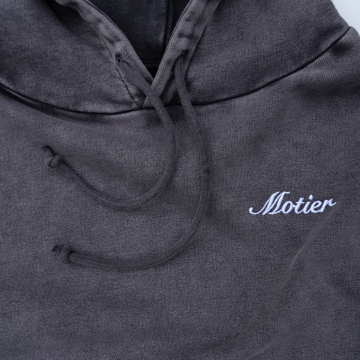 Youth Motier Lafayette Vital Signature Hoodie in Bristol color, showing the soft fabric and stylish hood design for boys and girls.