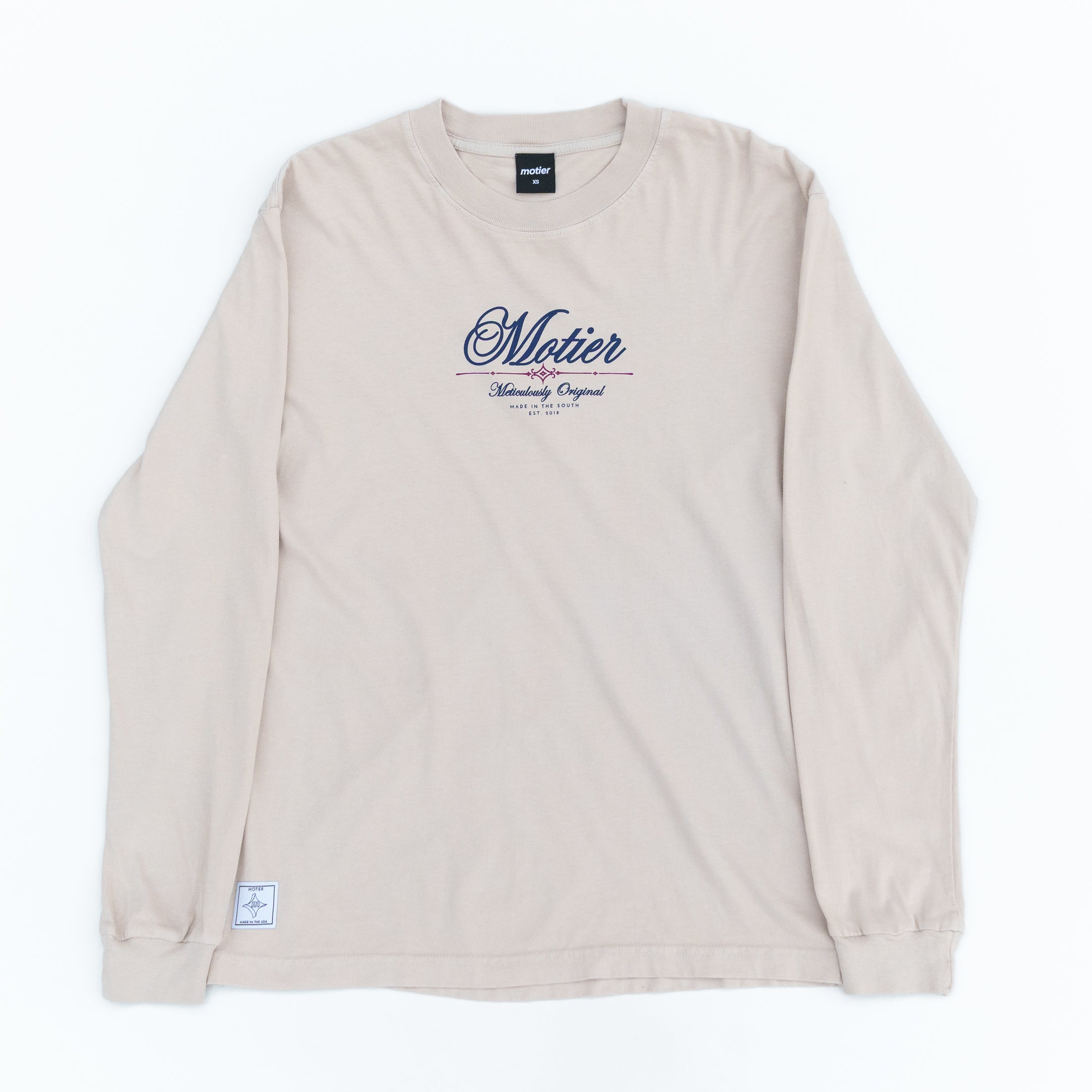 Motier Estate Long Sleeve Luxe Tee (Sandstone) - Motier Lafayette 