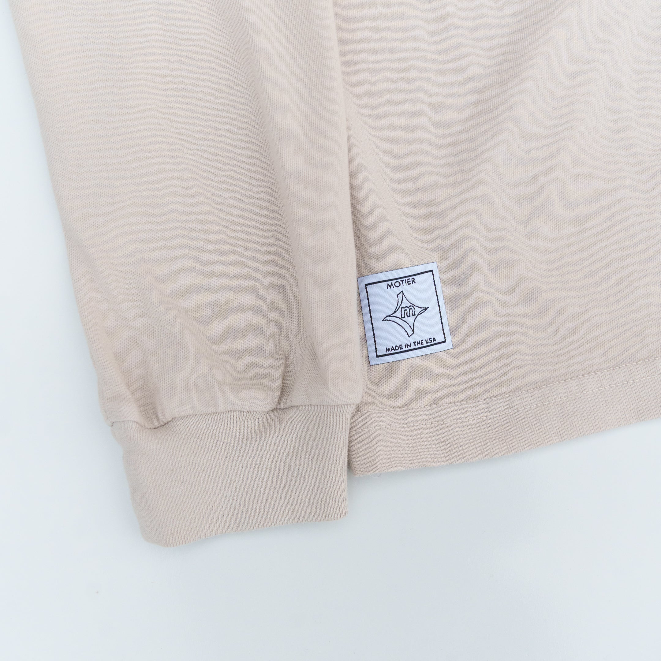 Motier Estate Long Sleeve Luxe Tee (Sandstone) - Motier Lafayette 