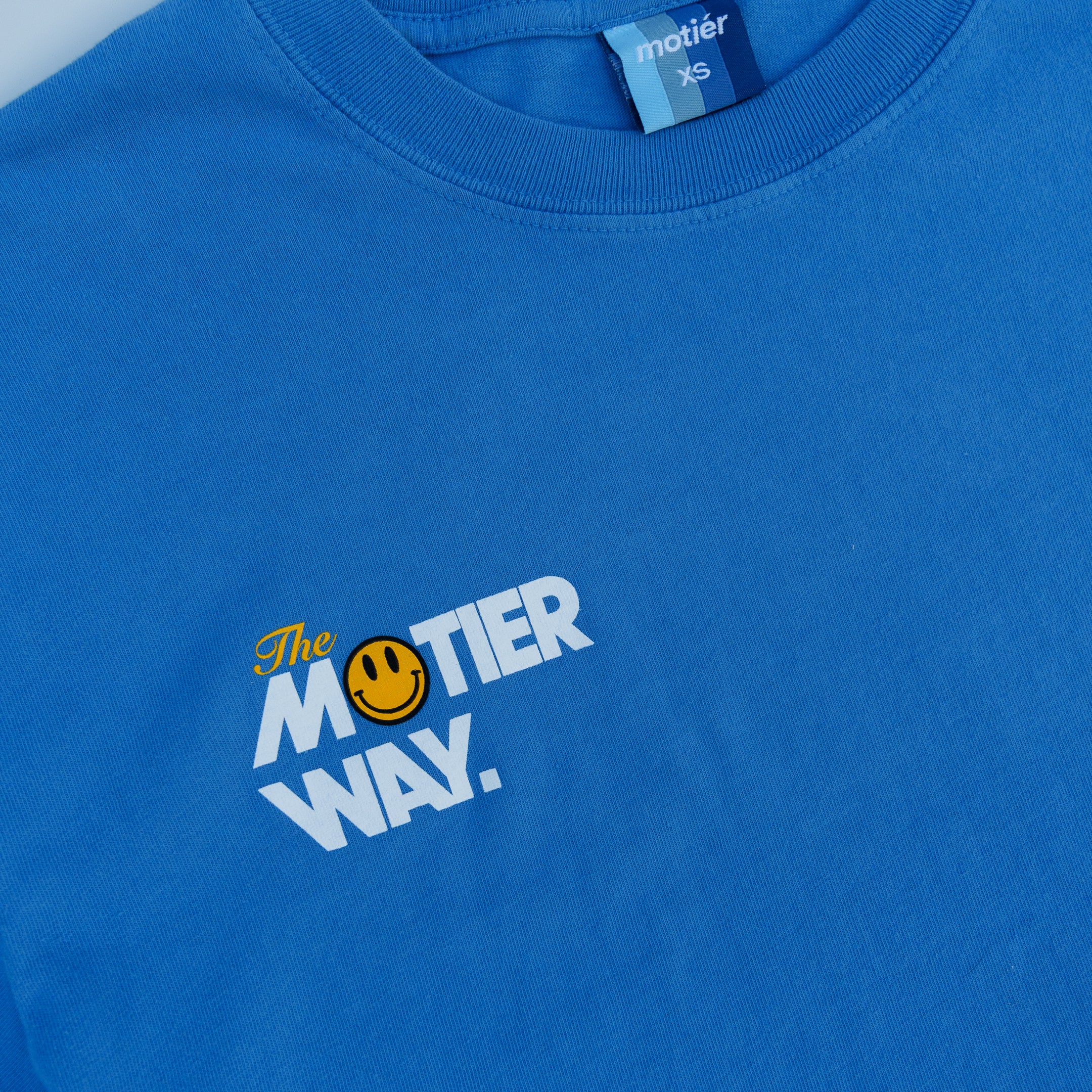 The Motier Way Luxe Signature Tee (Royal Sapphire) - Motier Lafayette 