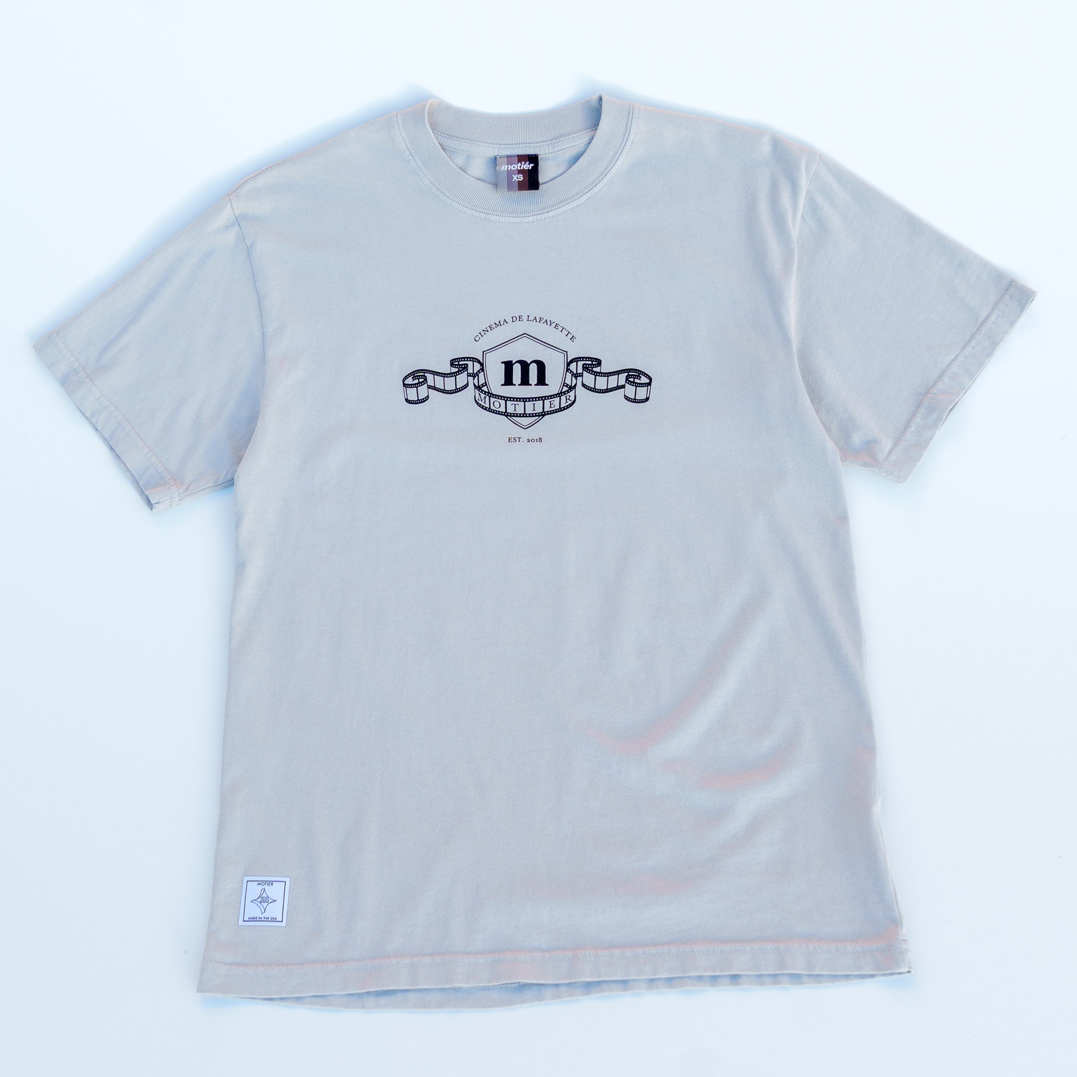 Cinema De Lafayette Luxe Signature Tee (Harbor Mist) - Motier Lafayette 