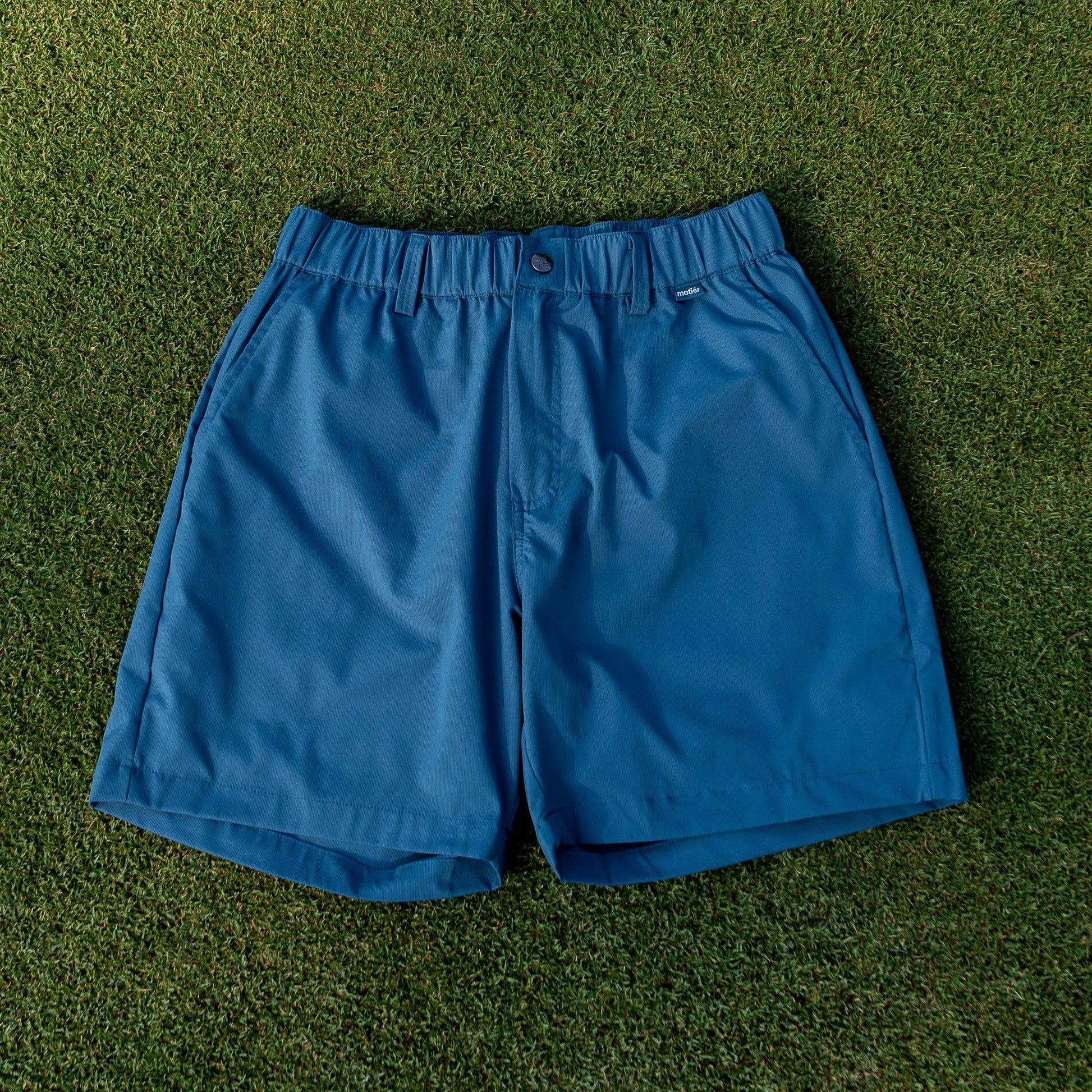 The Range Golf Shorts (Slate Blue) - Motier Lafayette 