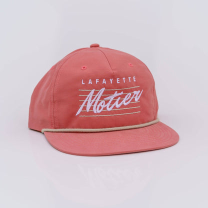 Retro Lafayette Roped Snapback (Salmon/Tan)