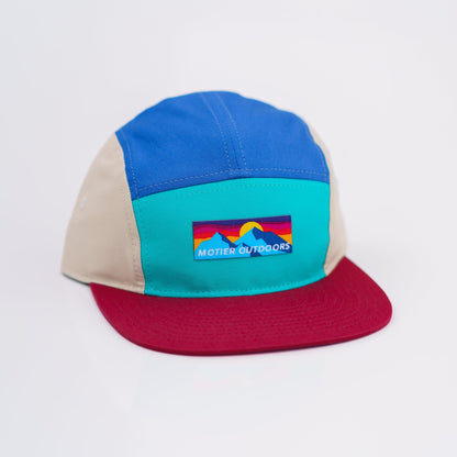 The Motier Outdoors 5-Panel (Teal/Tan/Red/Blue)