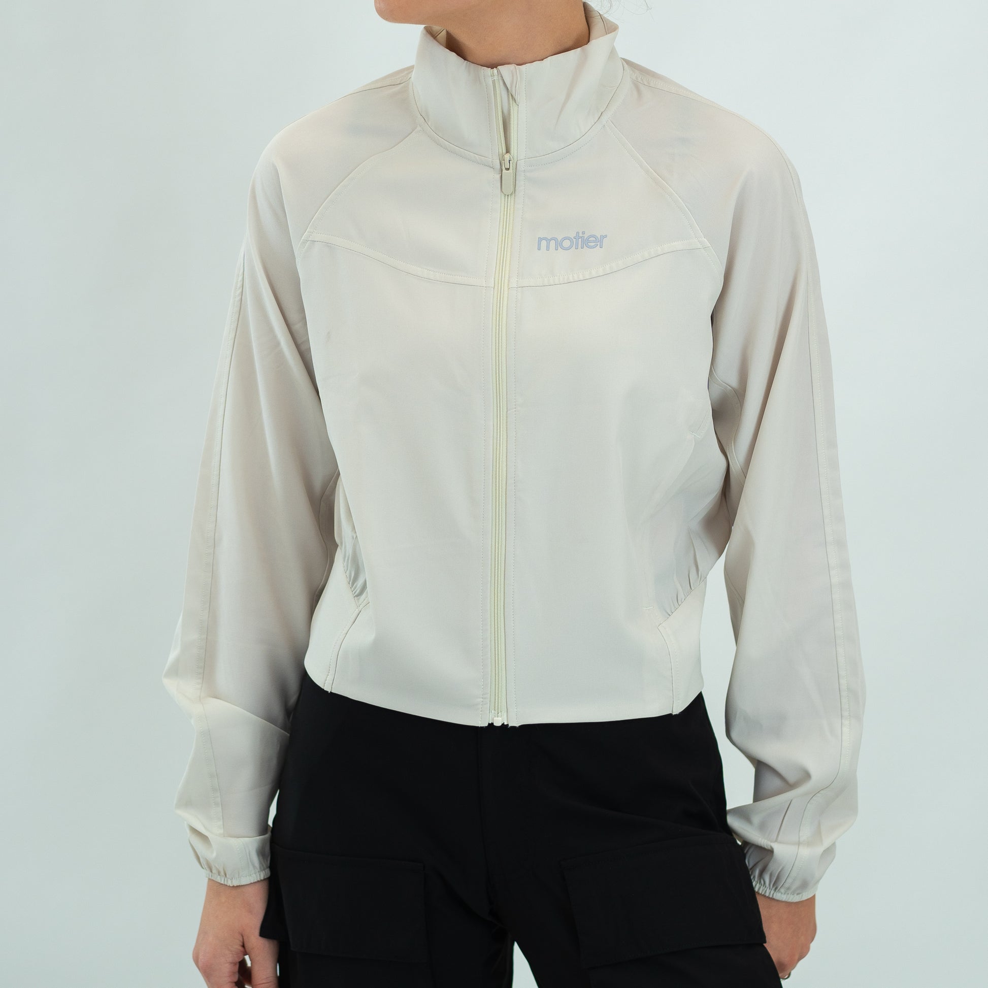 The Nyx Bomber Full-Zip (Off-White) - Motier Lafayette 