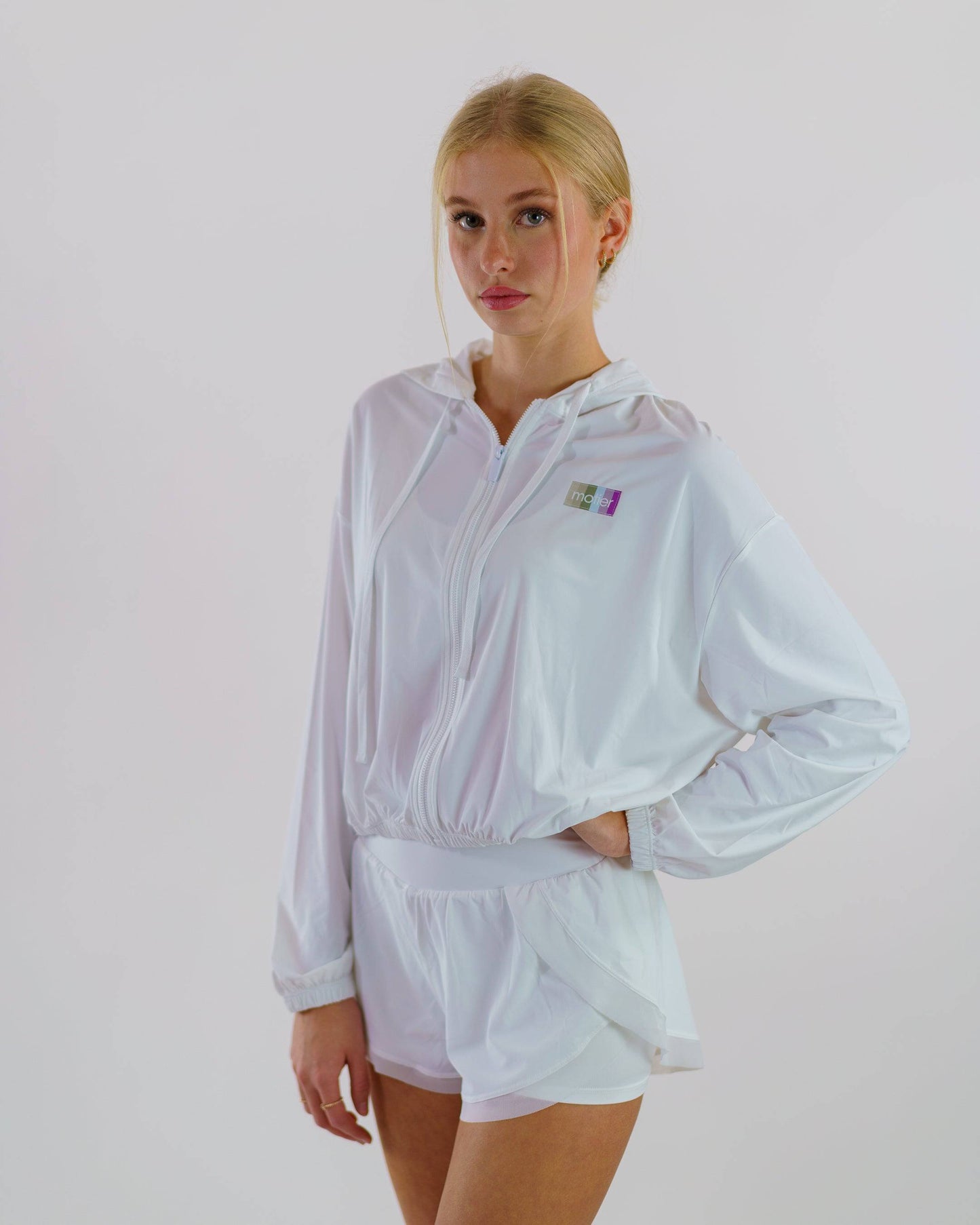 Nyx Full Zip Lightweight Jacket (White)