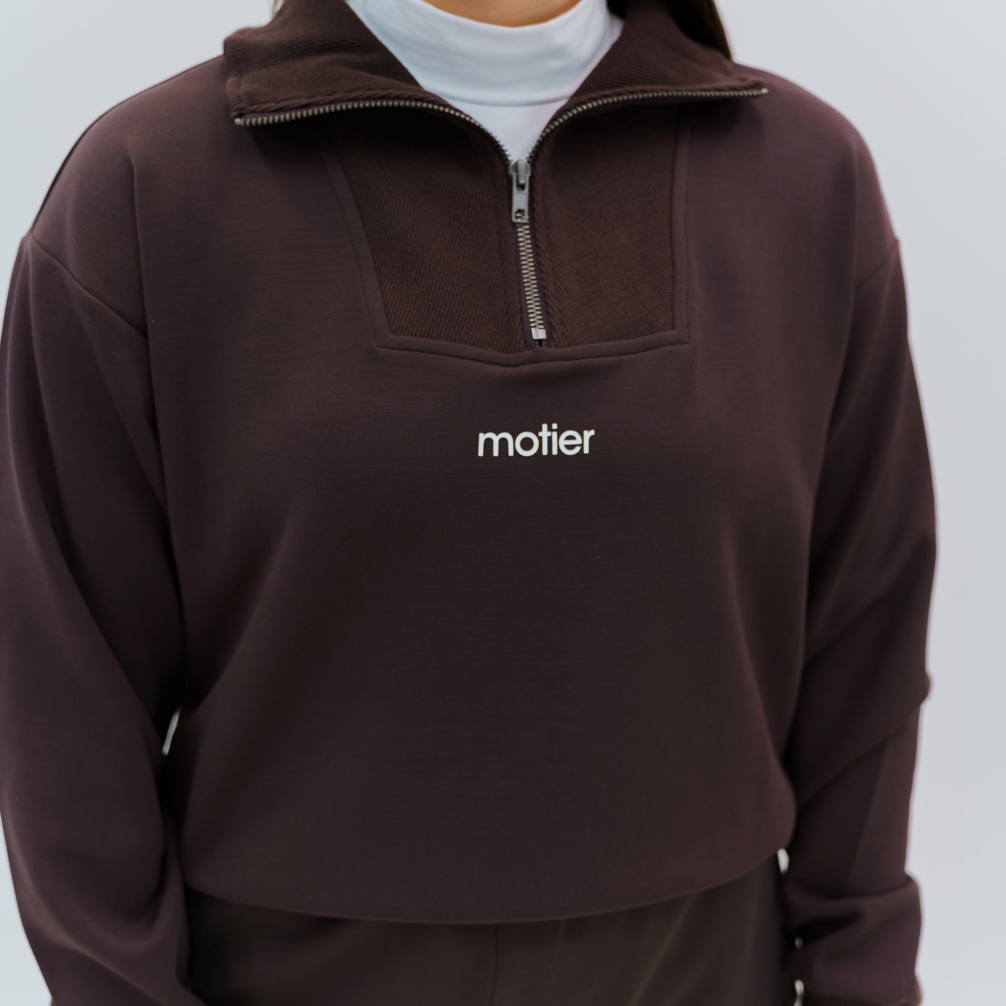 The Nyx Half-Zip Pullover (Brown)