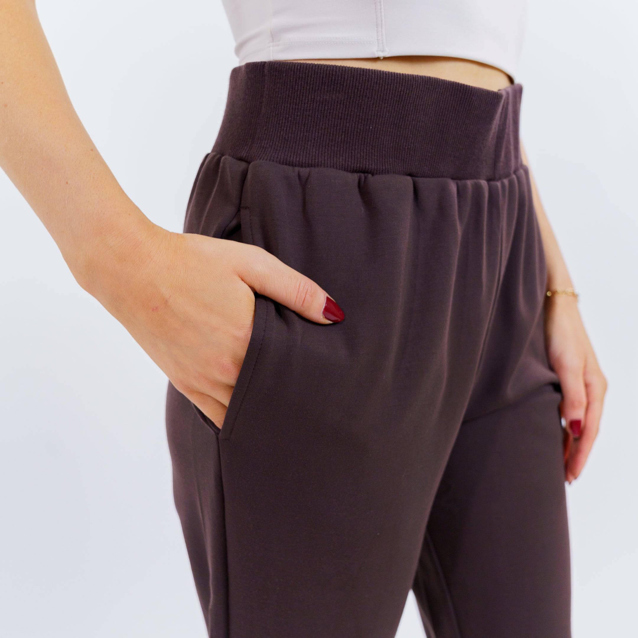 The Nyx Lounge Joggers (Brown) - Motier Lafayette 