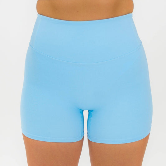 Nyx Luxe Biker Shorts (Baby Blue) - Motier Lafayette 