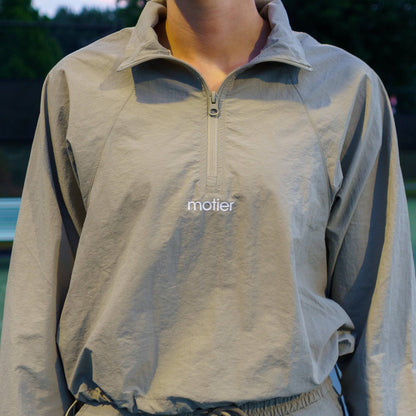 Nyx Wrinkle Nylon Half Zip (Lt. Sage)