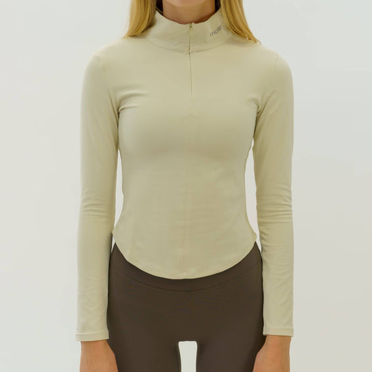 Nyx Active Quarter Zip L/S (Ivory)