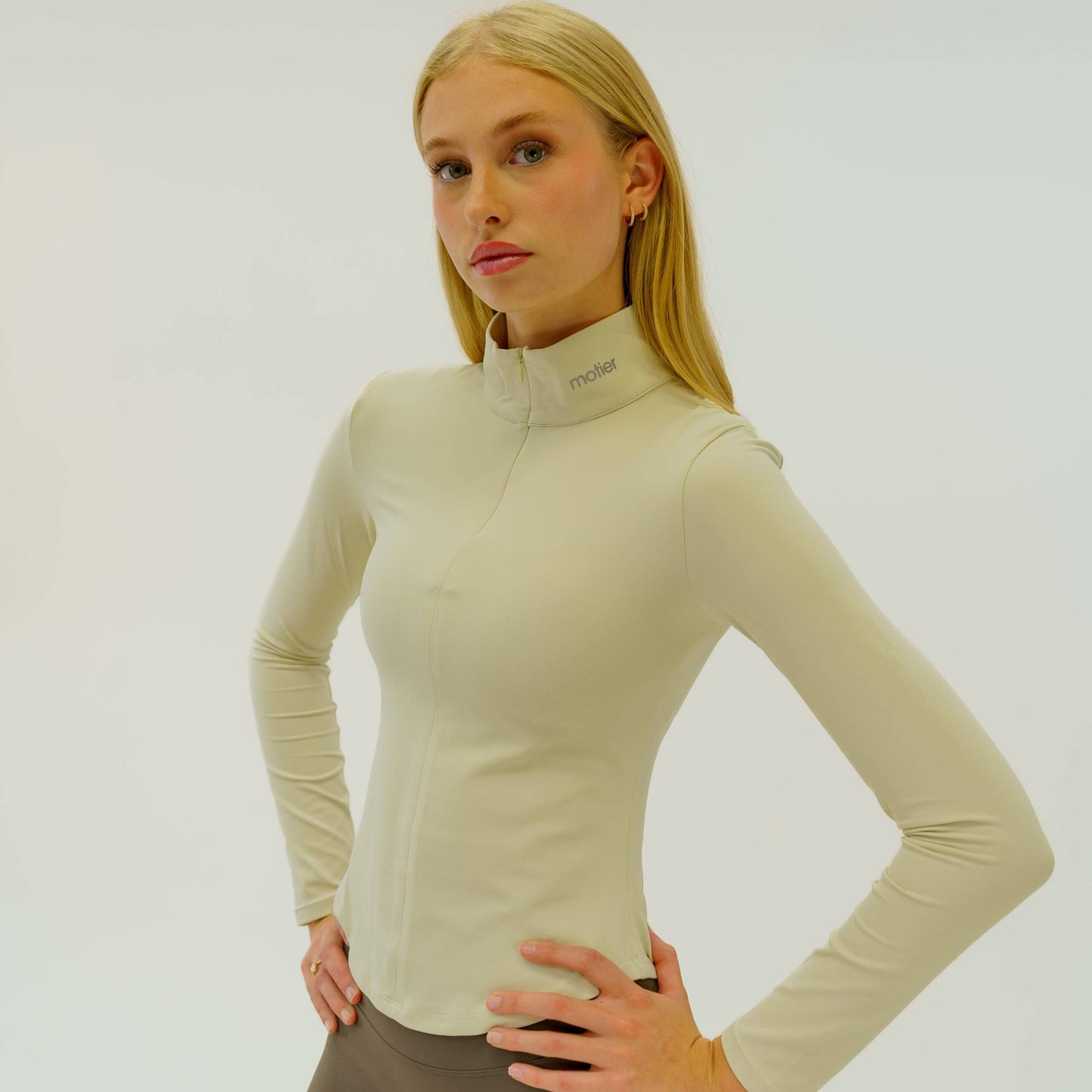 Nyx Active Quarter Zip L/S (Ivory)