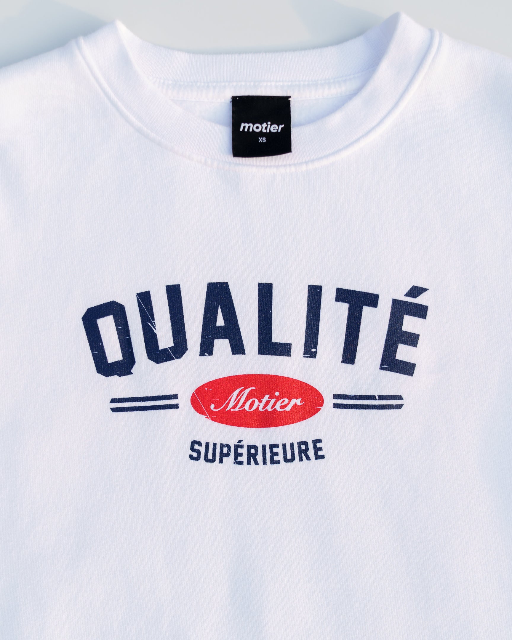 Motier Origins Luxe Crewneck (White) - Motier Lafayette 