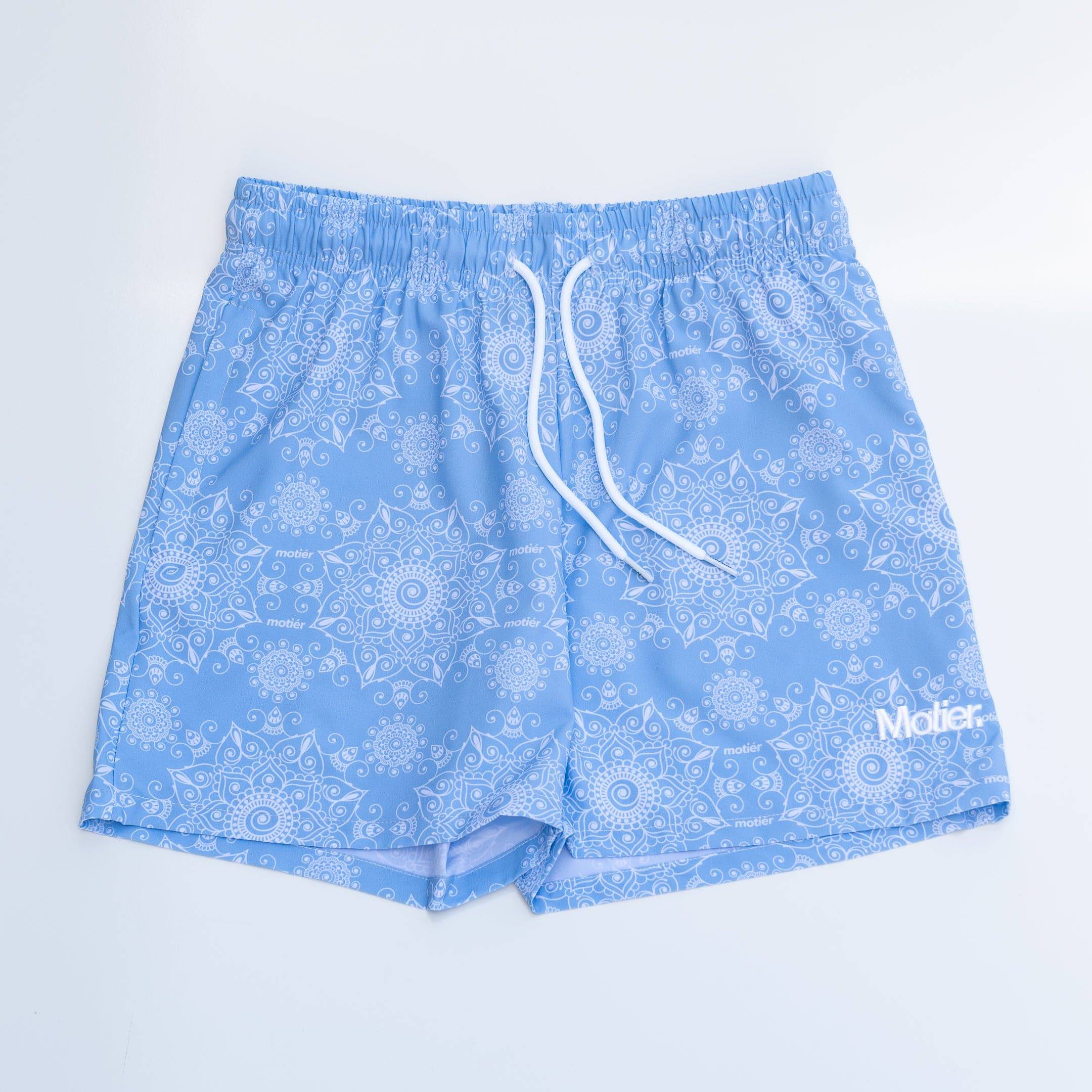 Motier Paisley Boardshorts II (Cloud) - Motier Lafayette 