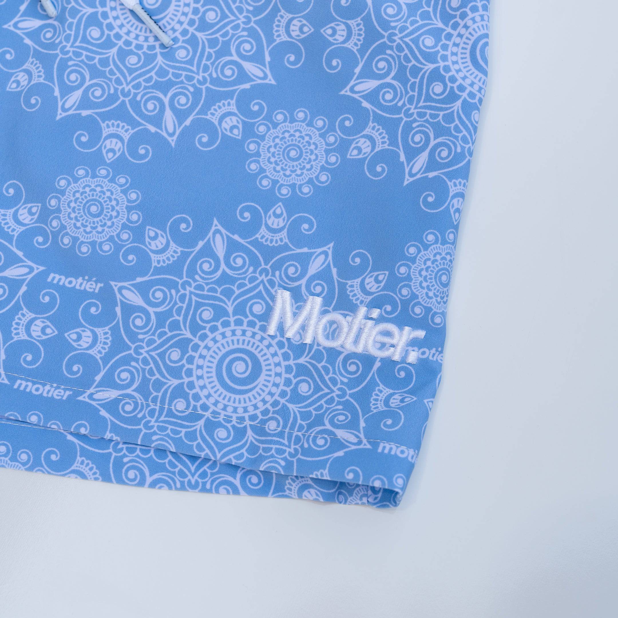 Motier Paisley Boardshorts II (Cloud) - Motier Lafayette 