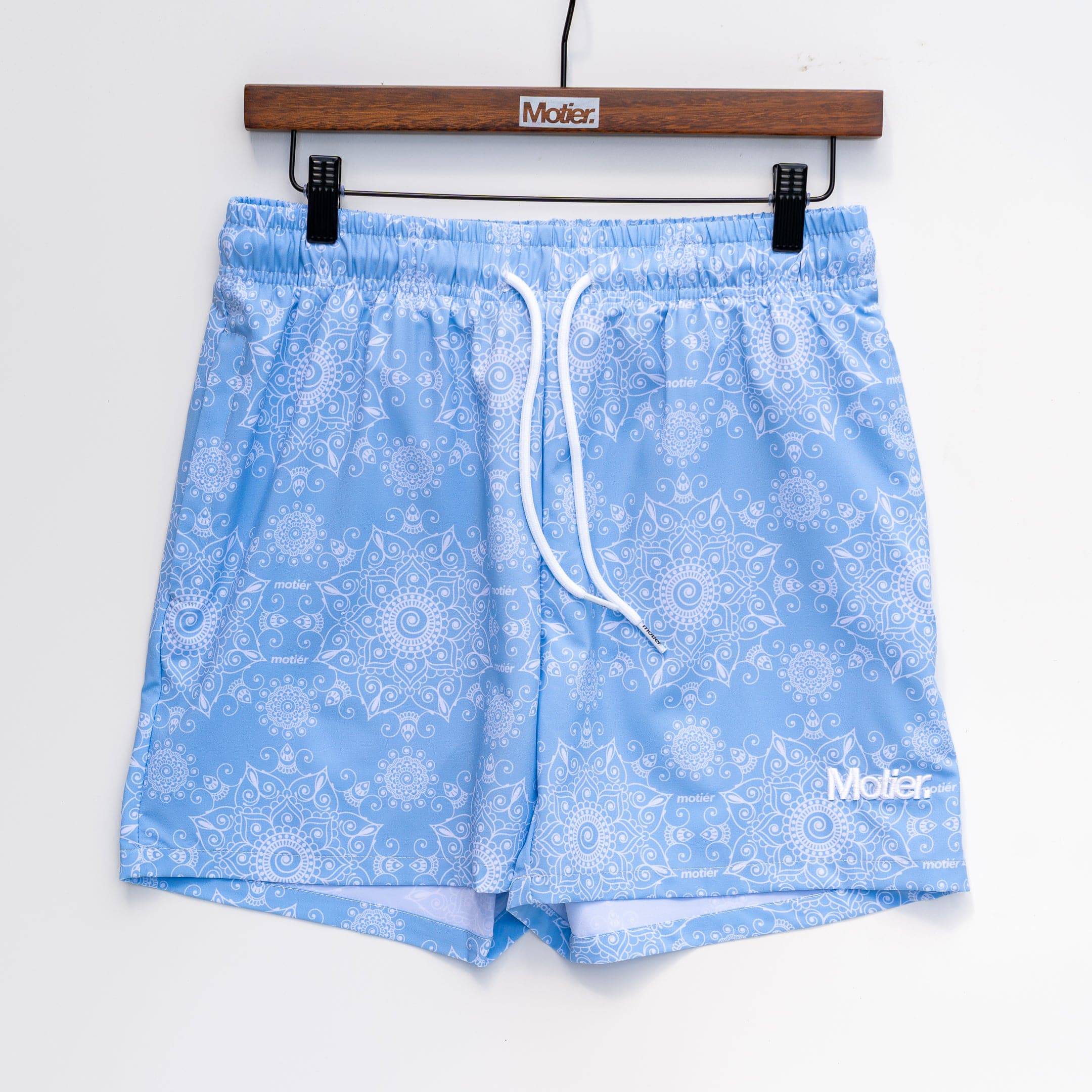 Motier Paisley Boardshorts II (Cloud) - Motier Lafayette 
