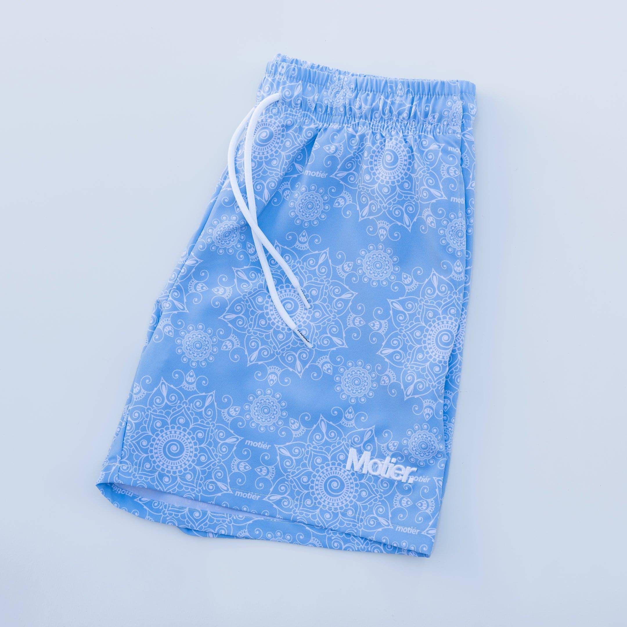 Motier Paisley Boardshorts II (Cloud) - Motier Lafayette 