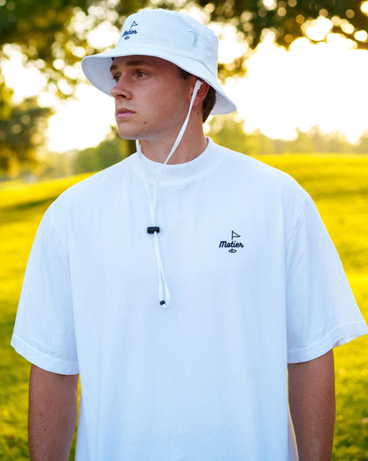 The Motier Tour Performance Bucket Hat (White) - Motier Lafayette 