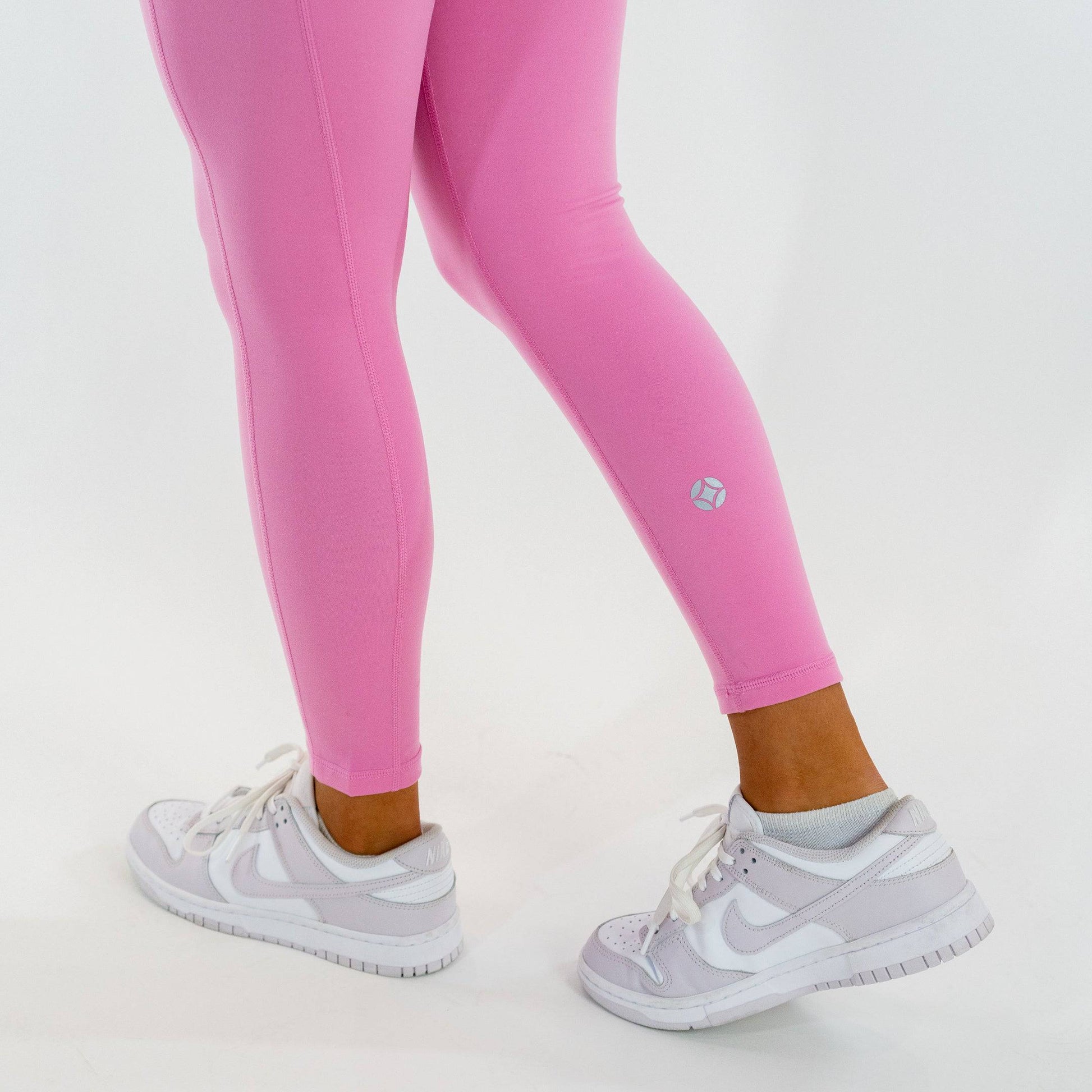 Lycra Contour Highwaist Leggings (Pink) - Motier Lafayette 