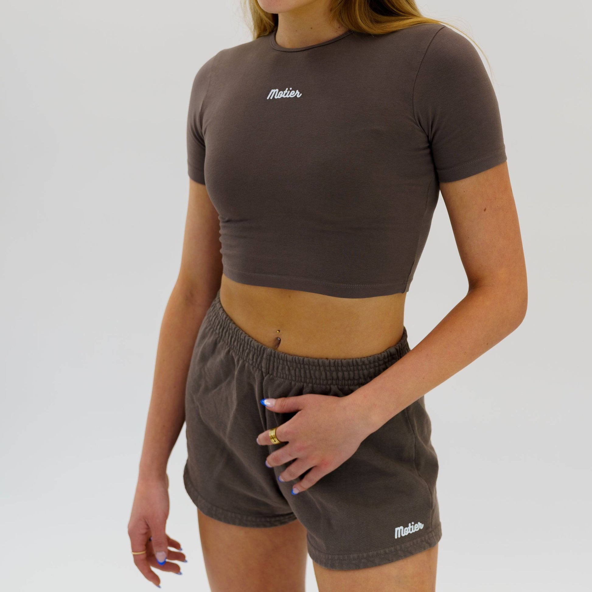 The Core Pin Script Crop (French Roast) - Motier Lafayette 