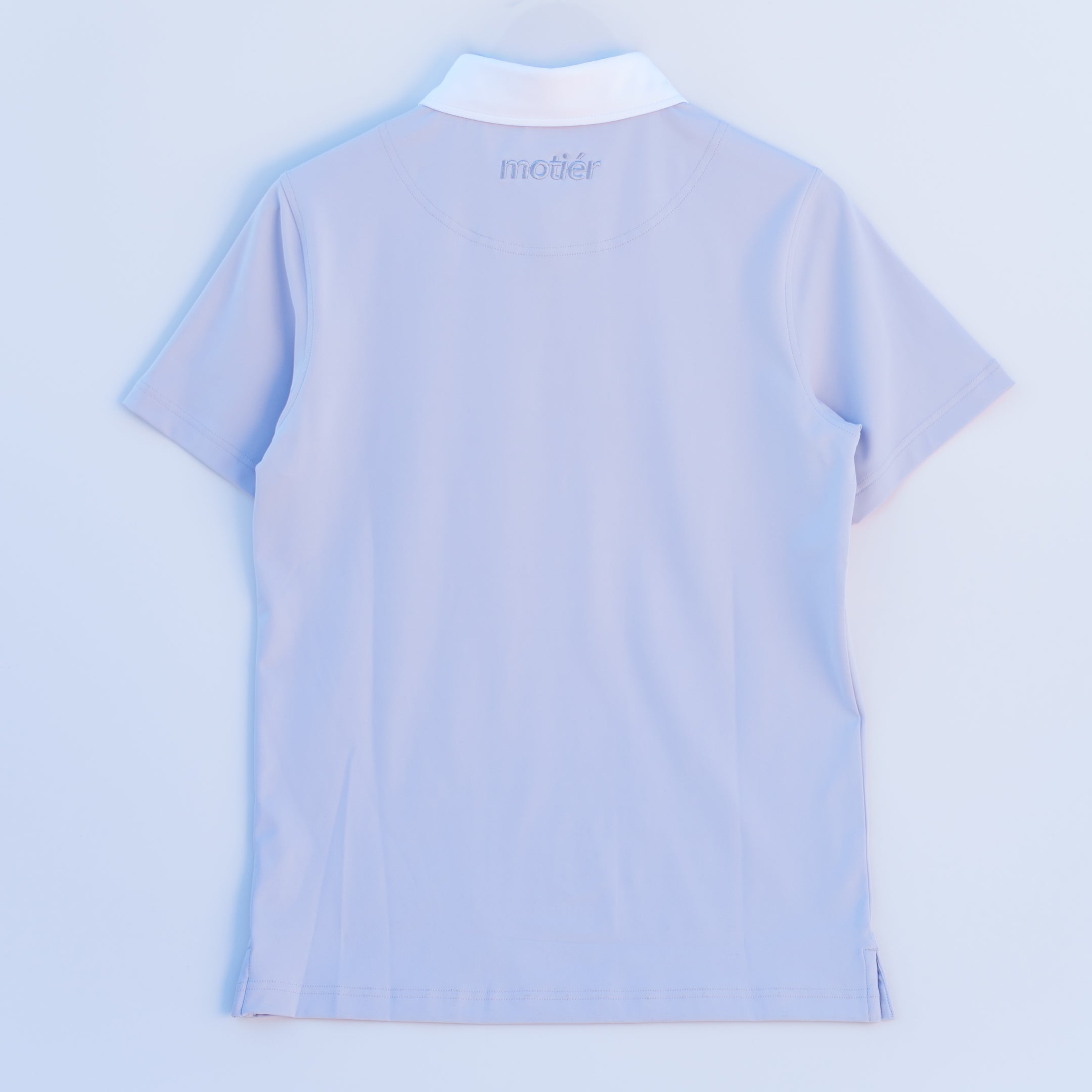 The Motier Tour Placket Stripe Polo (Blue Ice)