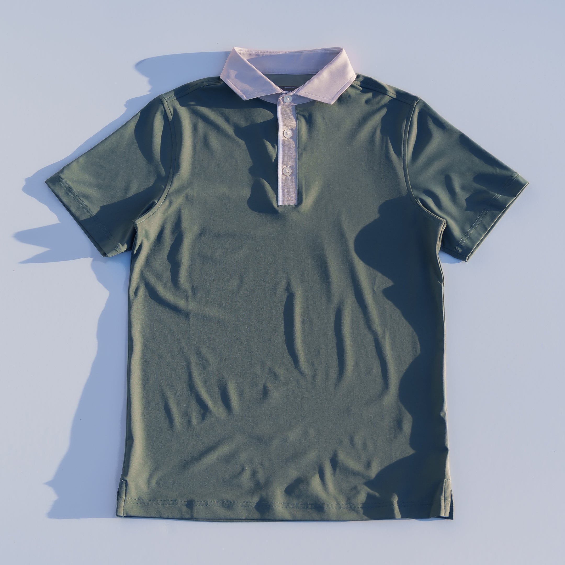 The Motier Tour Placket Stripe Polo (Pine Forest)