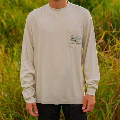 Outdoors Luxe L/S Pocket Tee (Brush) - Motier Lafayette 