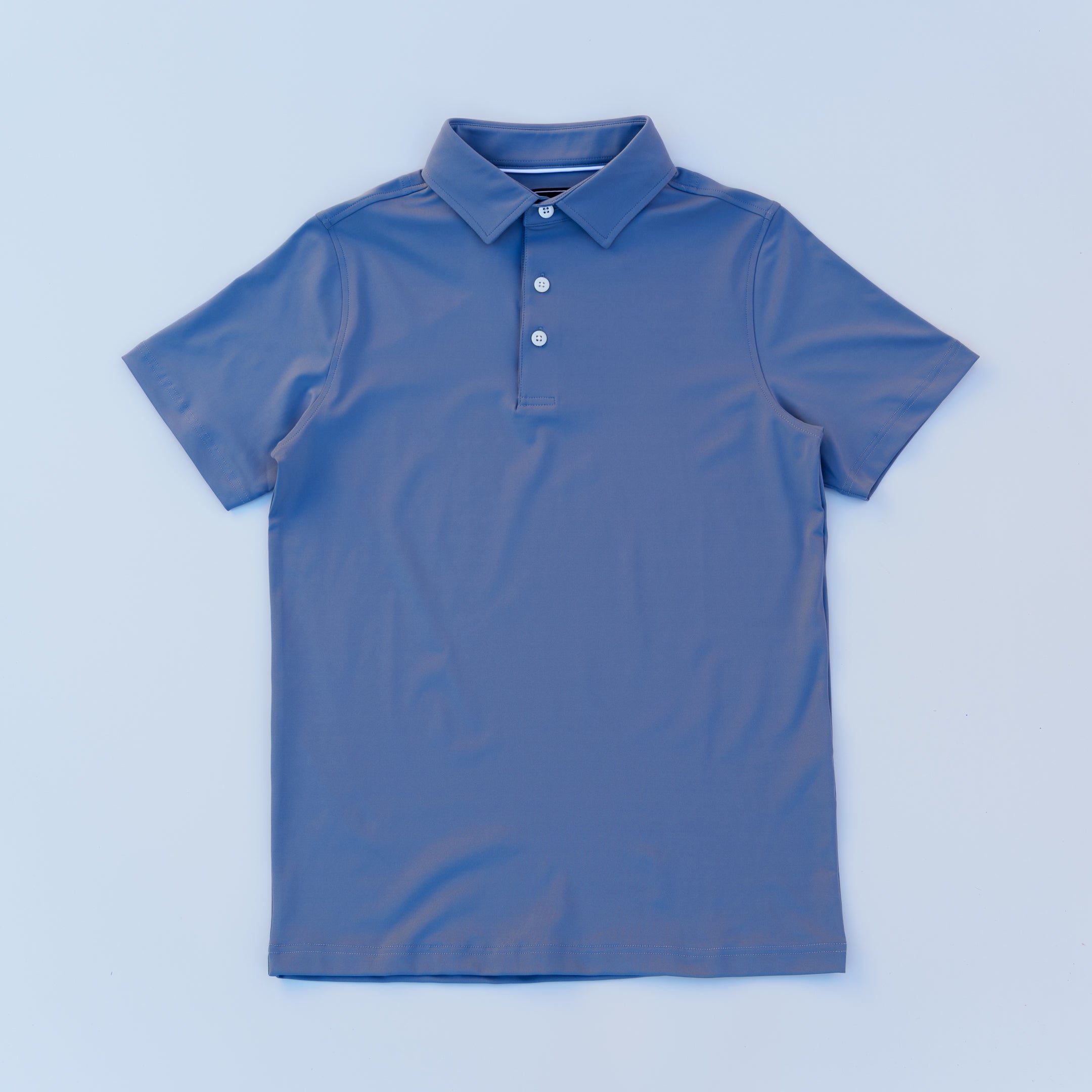 The Motier Tour Golf Polo (Steel Blue)