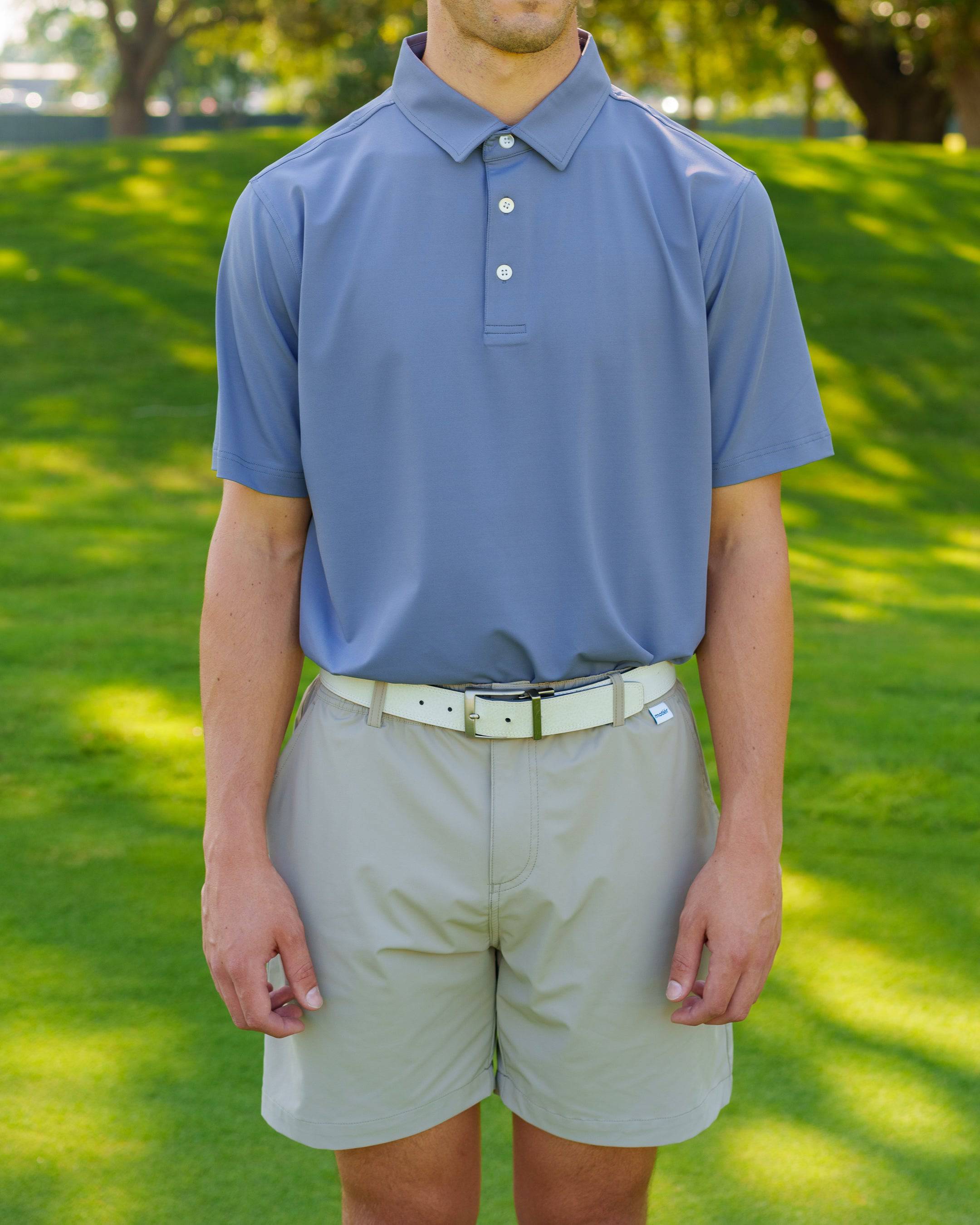 The Motier Tour Golf Polo (Blue Graphite) - Motier Lafayette 