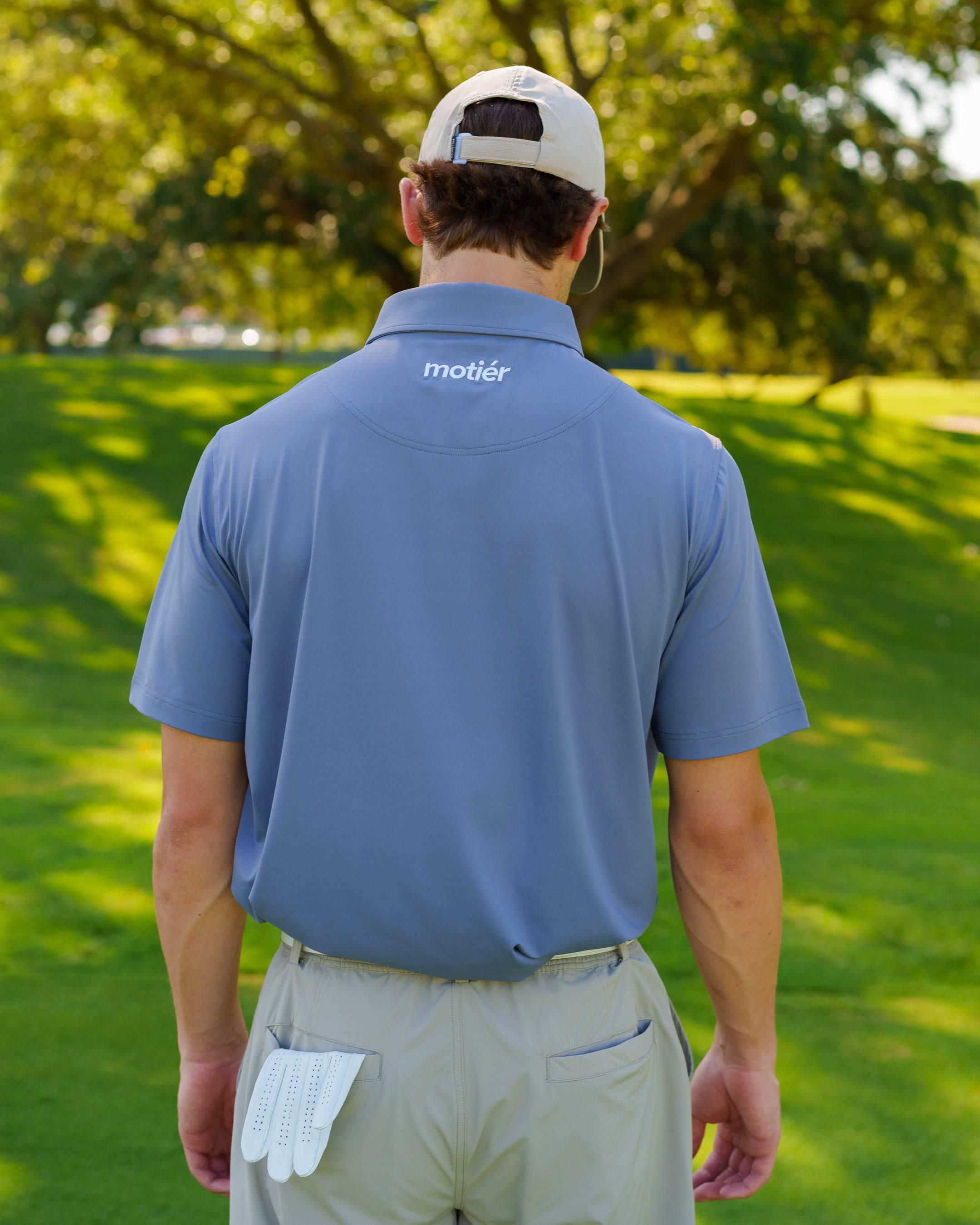 The Motier Tour Golf Polo (Blue Graphite) - Motier Lafayette 