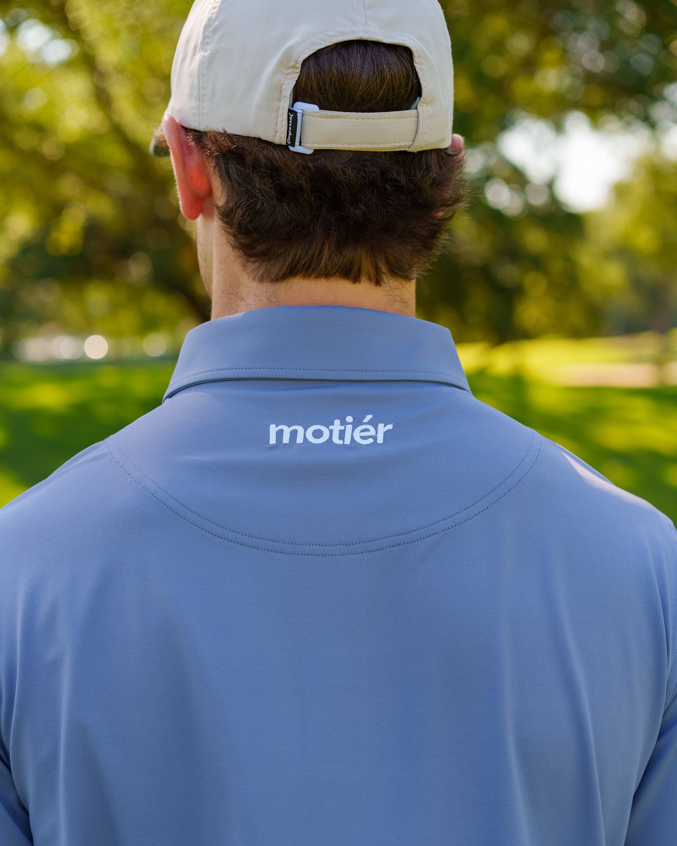 The Motier Tour Golf Polo (Blue Graphite) - Motier Lafayette 