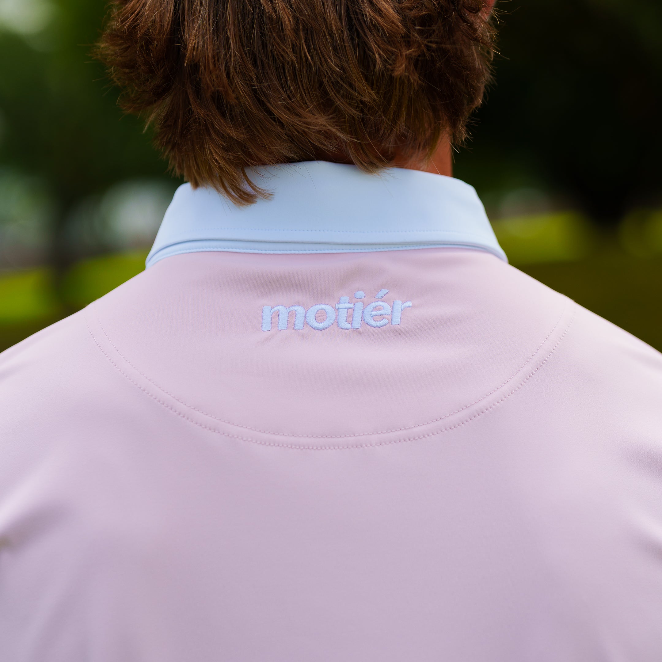 The Motier Tour Placket Stripe Polo (Azalea)