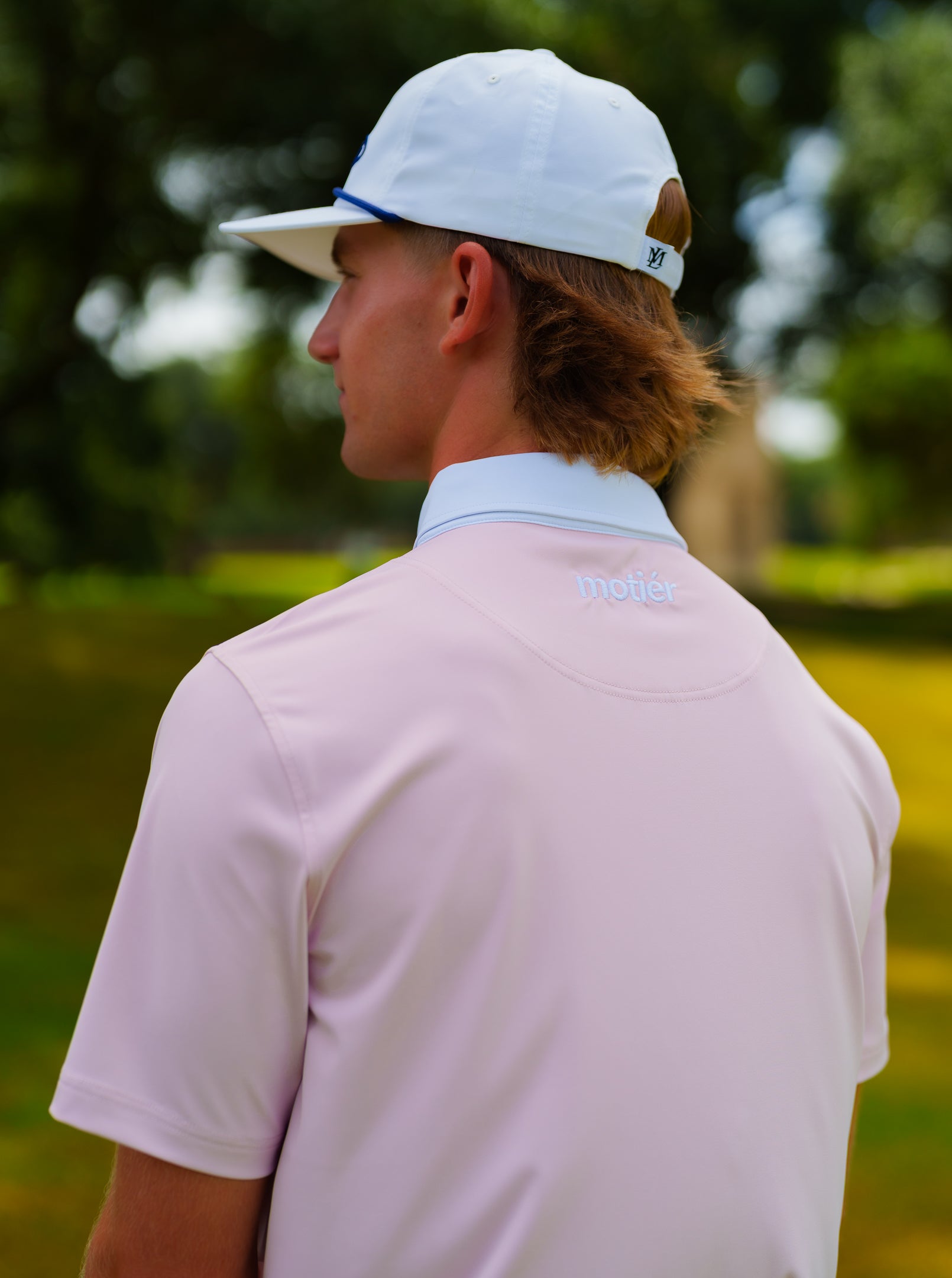 The Motier Tour Placket Stripe Polo (Azalea)