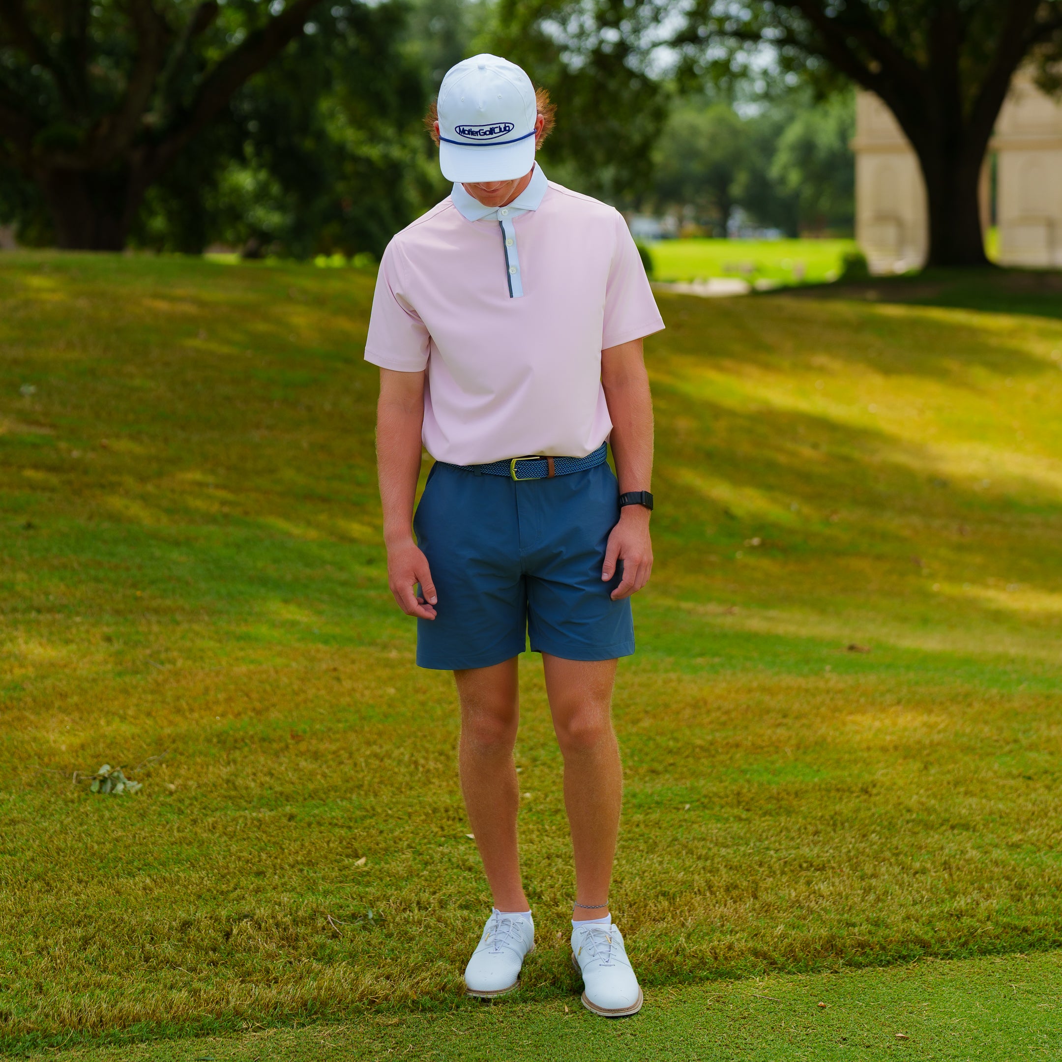 The Motier Tour Placket Stripe Polo (Azalea)