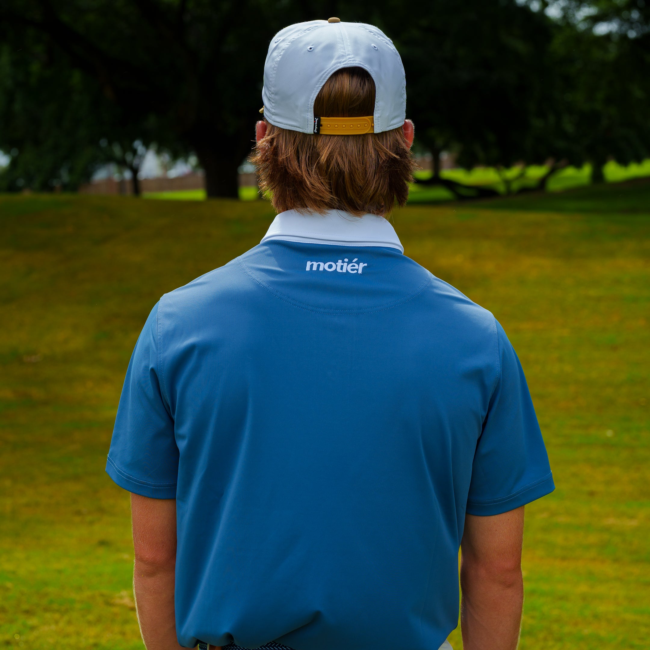 The Motier Tour Placket Stripe Polo (Navy)