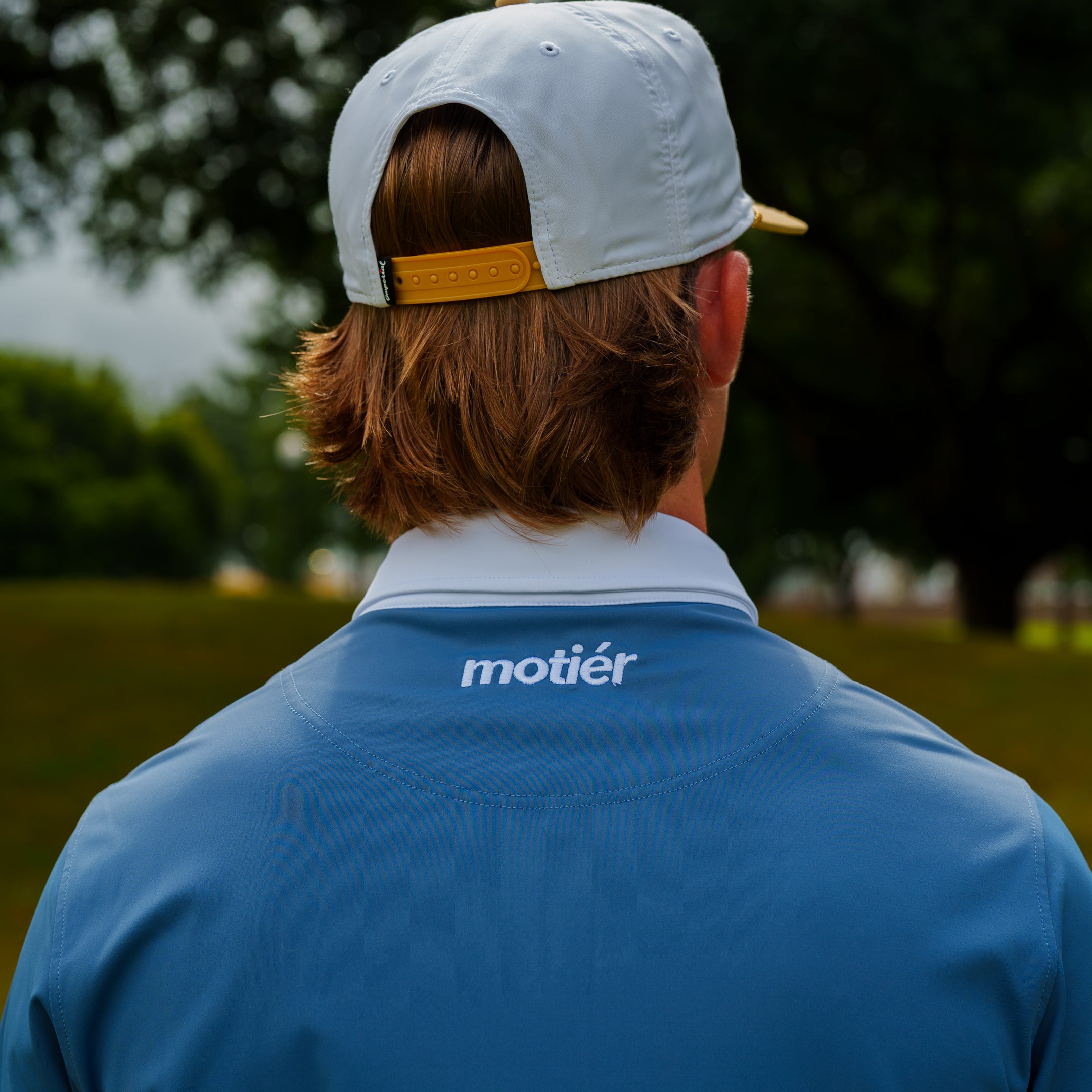 The Motier Tour Placket Stripe Polo (Navy)