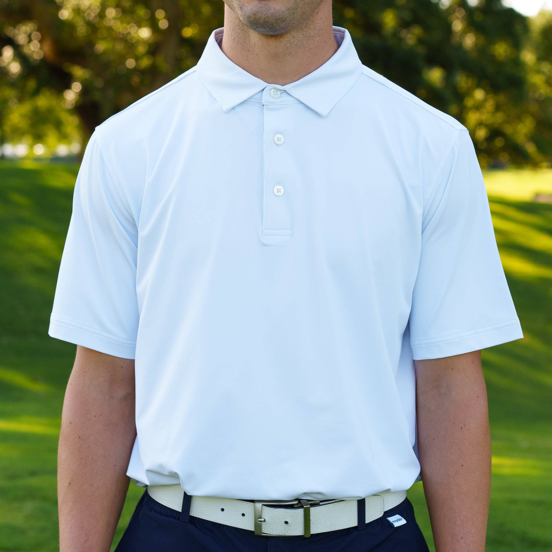 The Motier Tour Golf Polo (White) - Motier Lafayette 