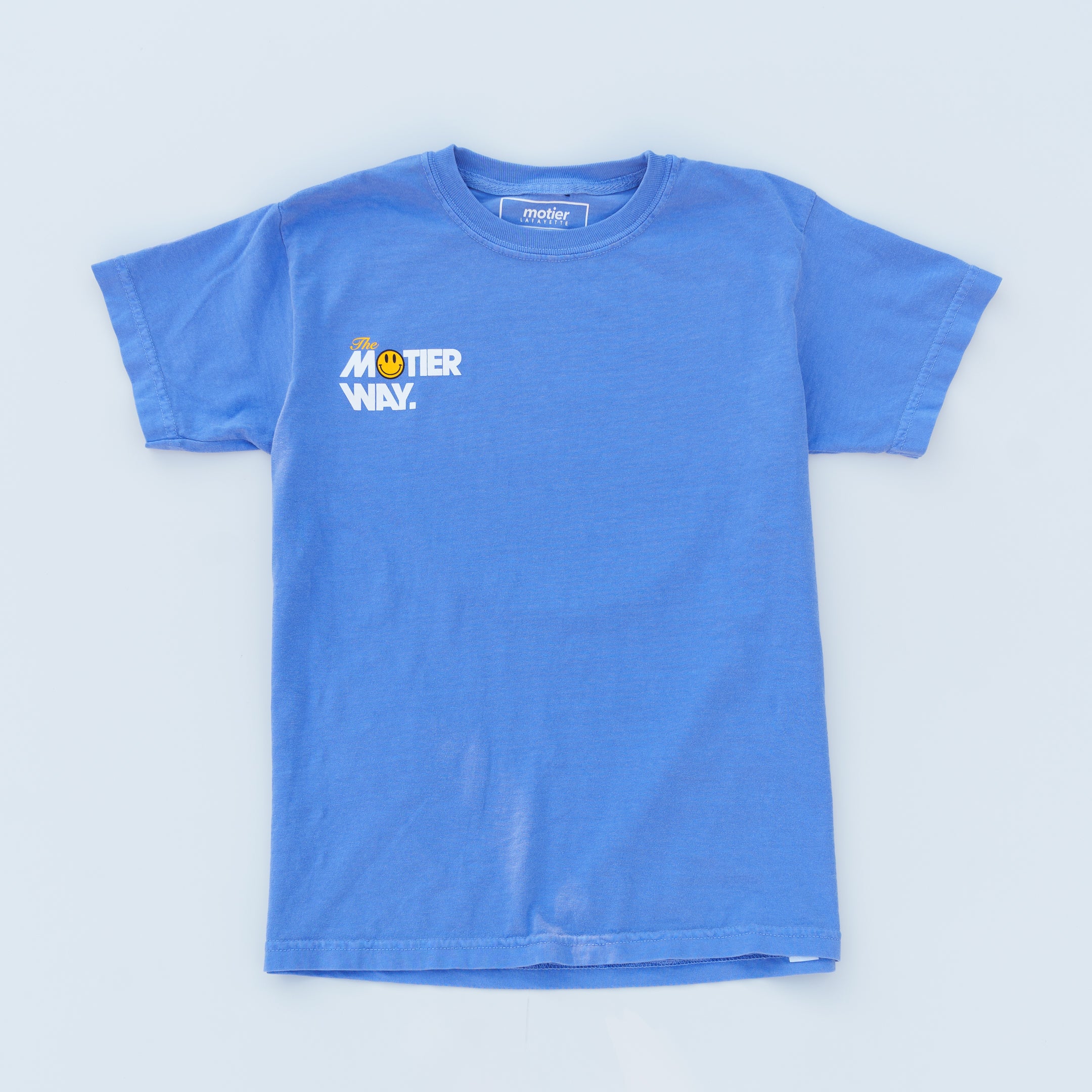 The Motier Way Youth Tee (Flo Blue) - Motier Lafayette 