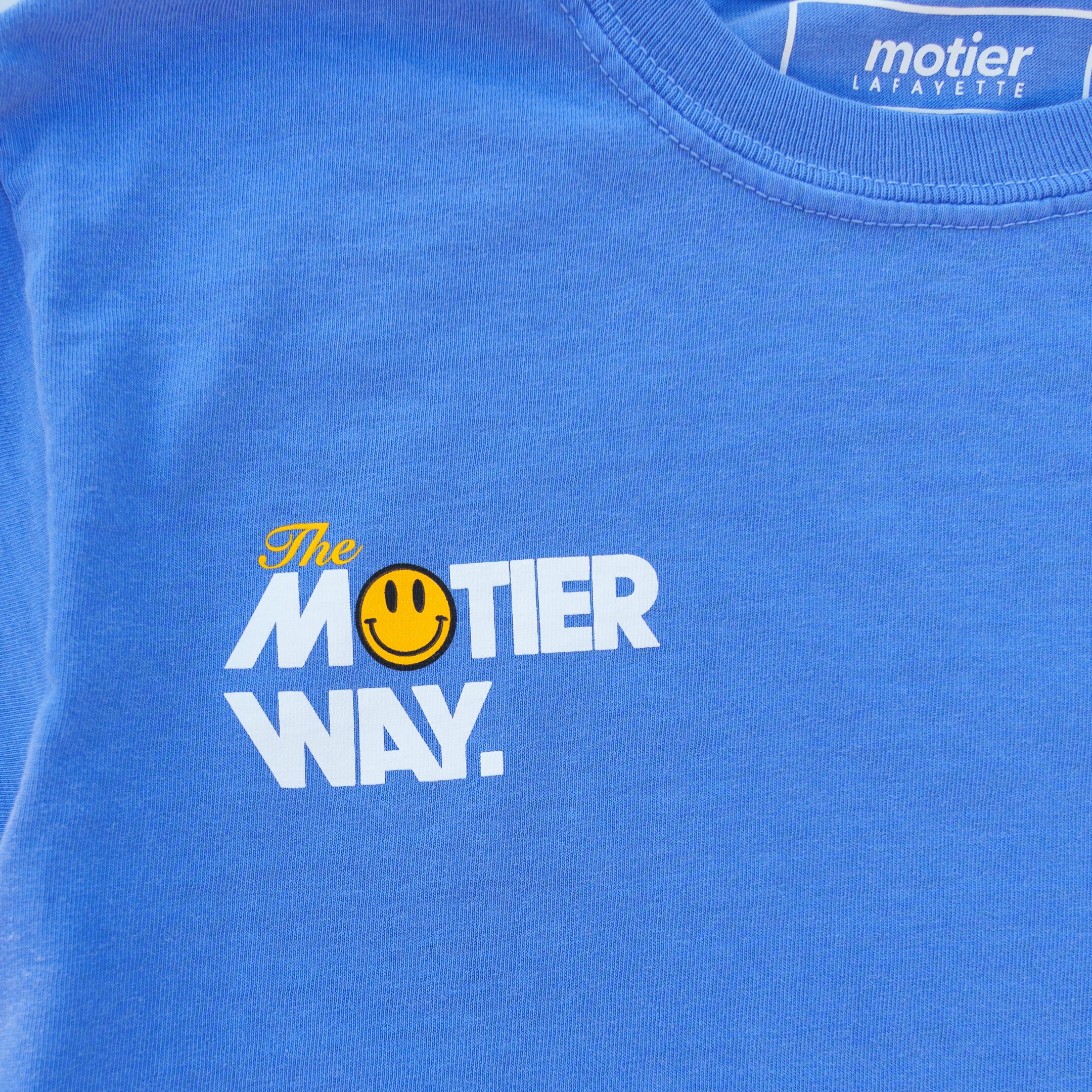 The Motier Way Youth Tee (Flo Blue) - Motier Lafayette 