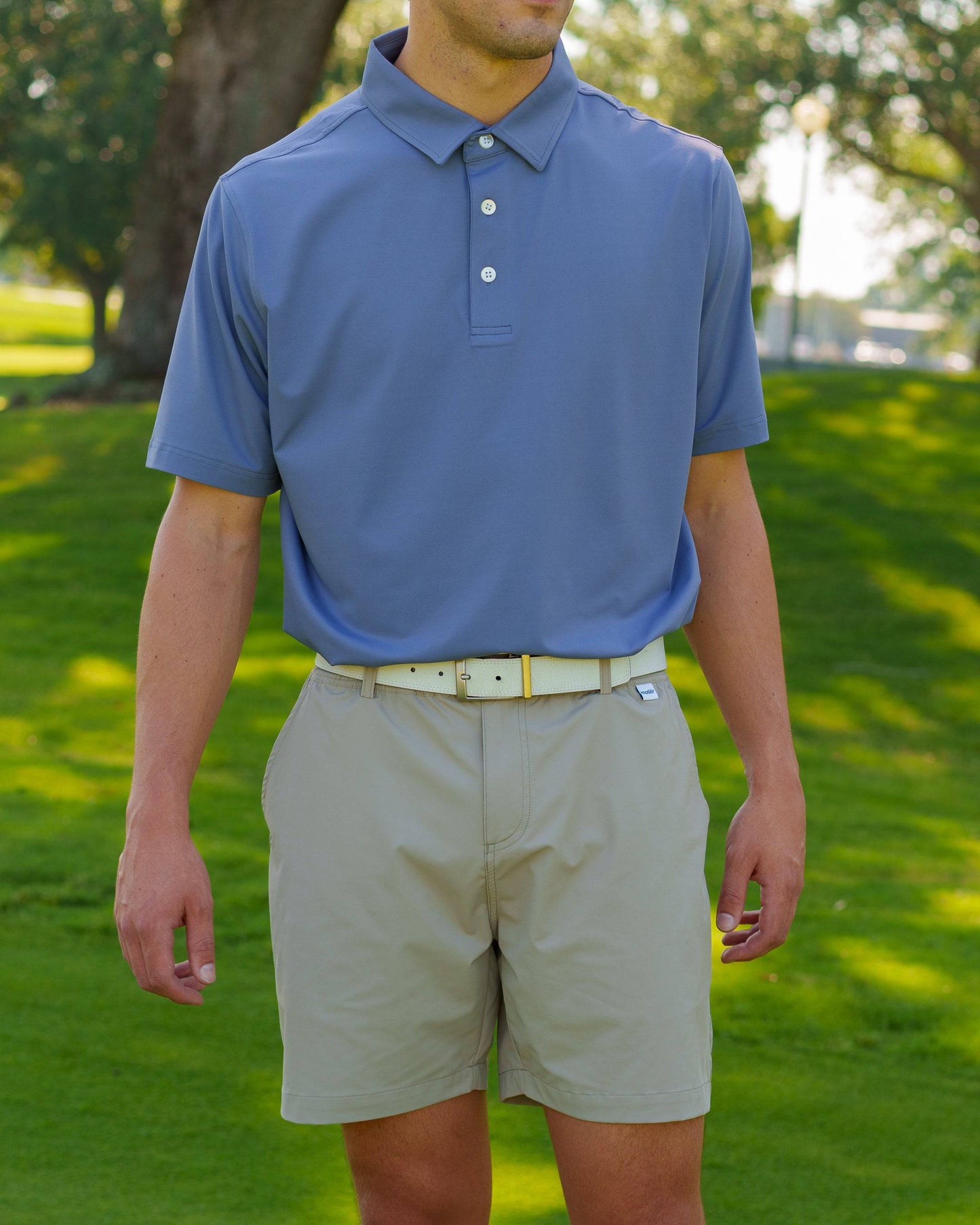 The Range Golf Shorts II (Tan) - Motier Lafayette 