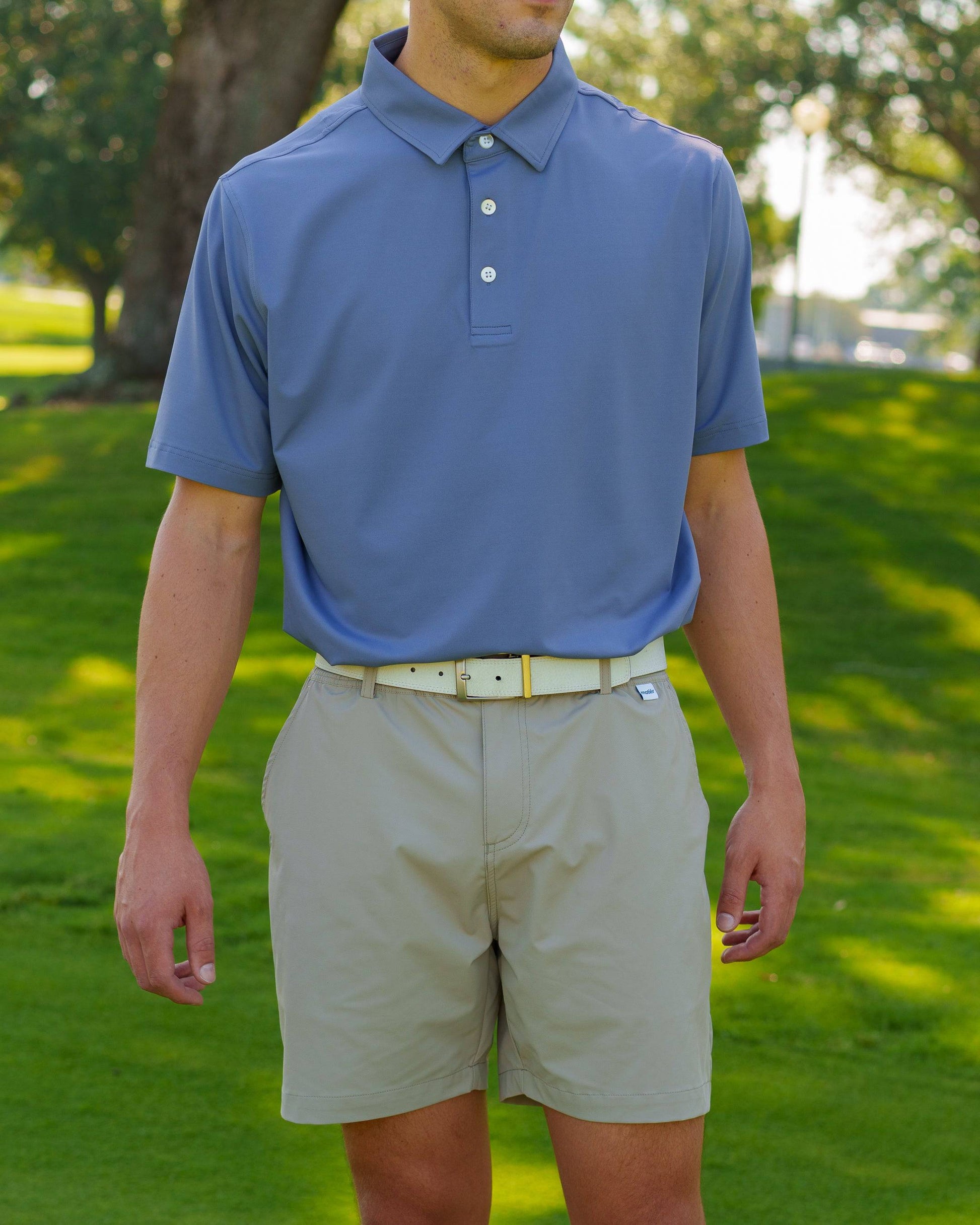 The Range Golf Shorts II (Tan) - Motier Lafayette 