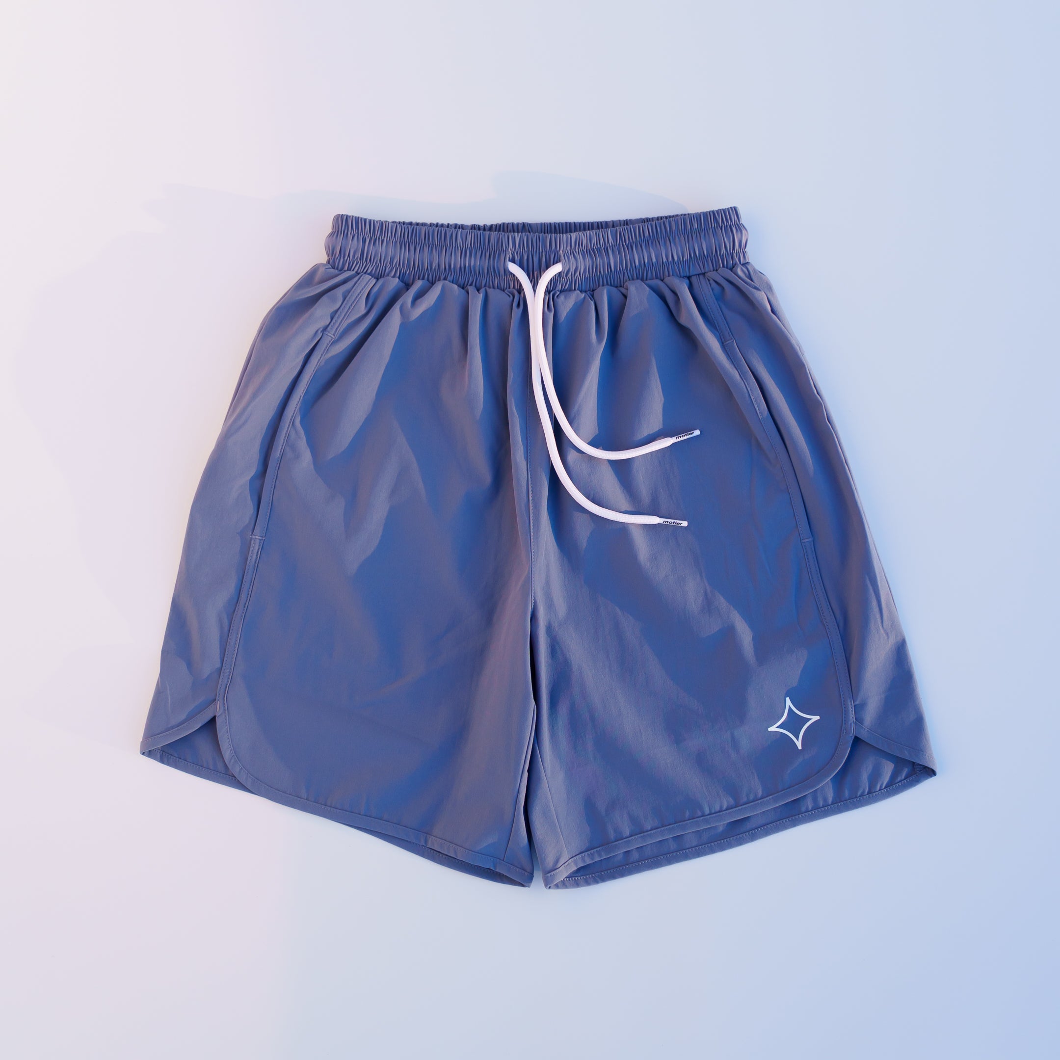 Refined Active Shorts (Faded Denim) - Motier Lafayette 