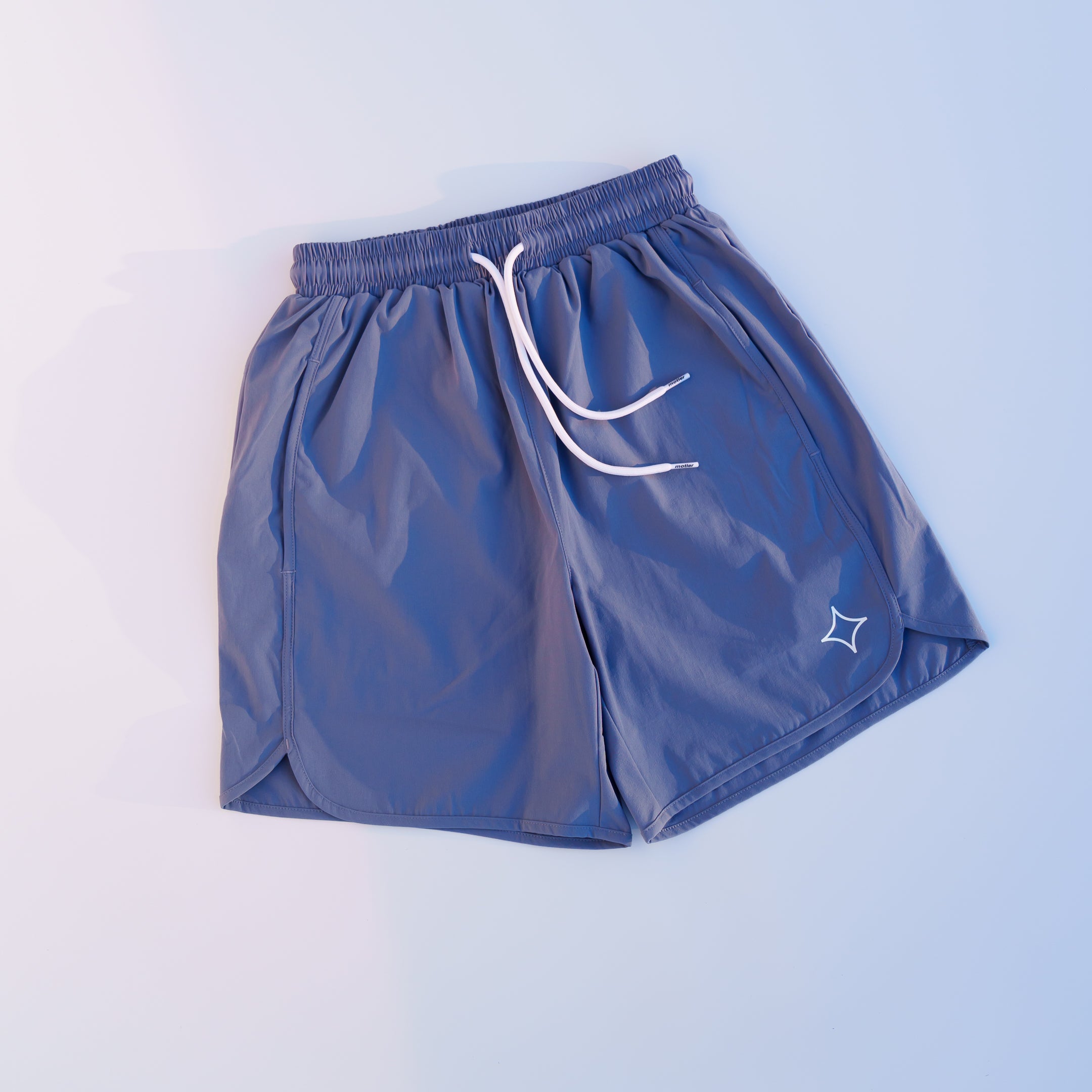 Refined Active Shorts (Faded Denim) - Motier Lafayette 