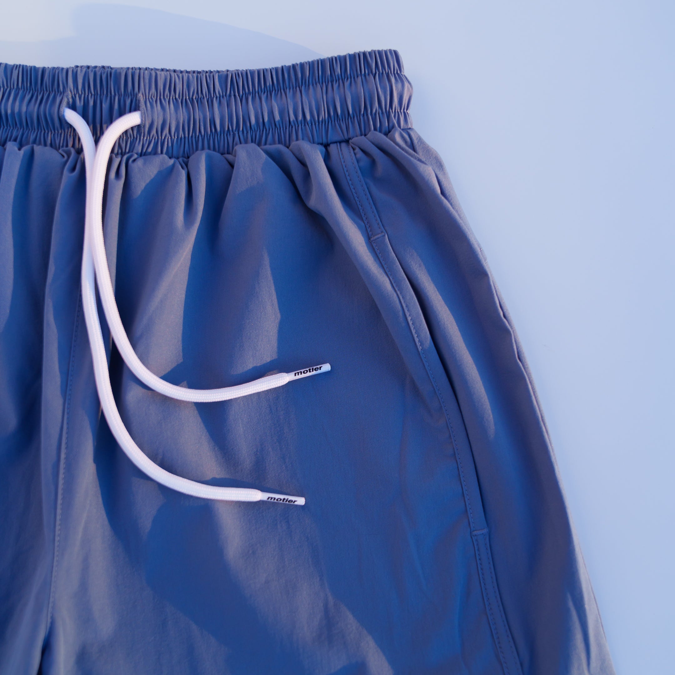 Refined Active Shorts (Faded Denim) - Motier Lafayette 