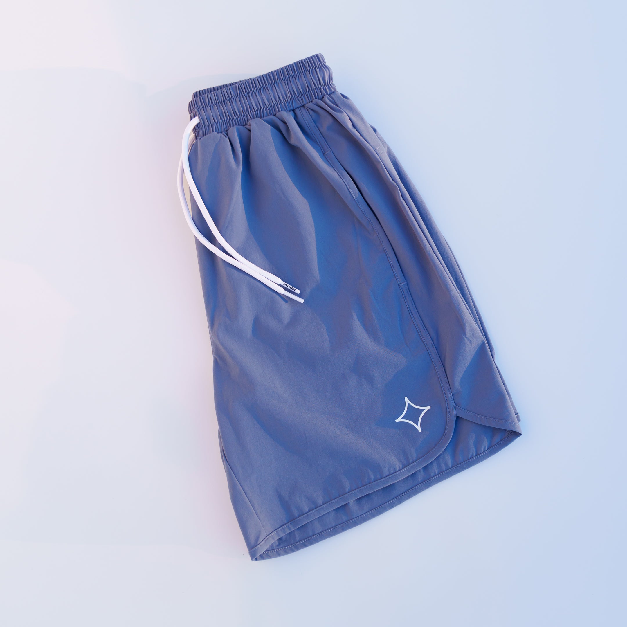 Refined Active Shorts (Faded Denim) - Motier Lafayette 