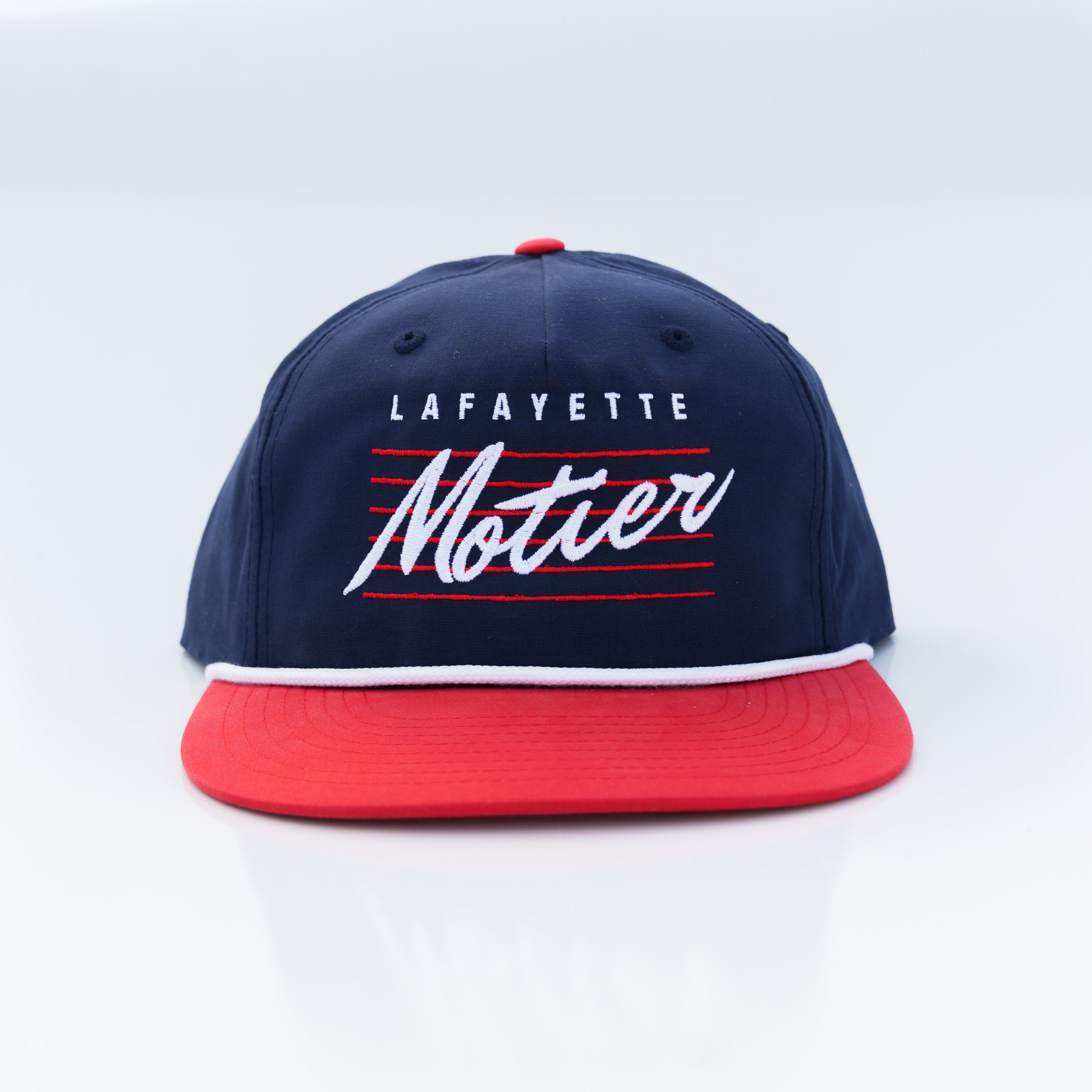 Retro Lafayette Roped Snapback (Navy/Red/White)
