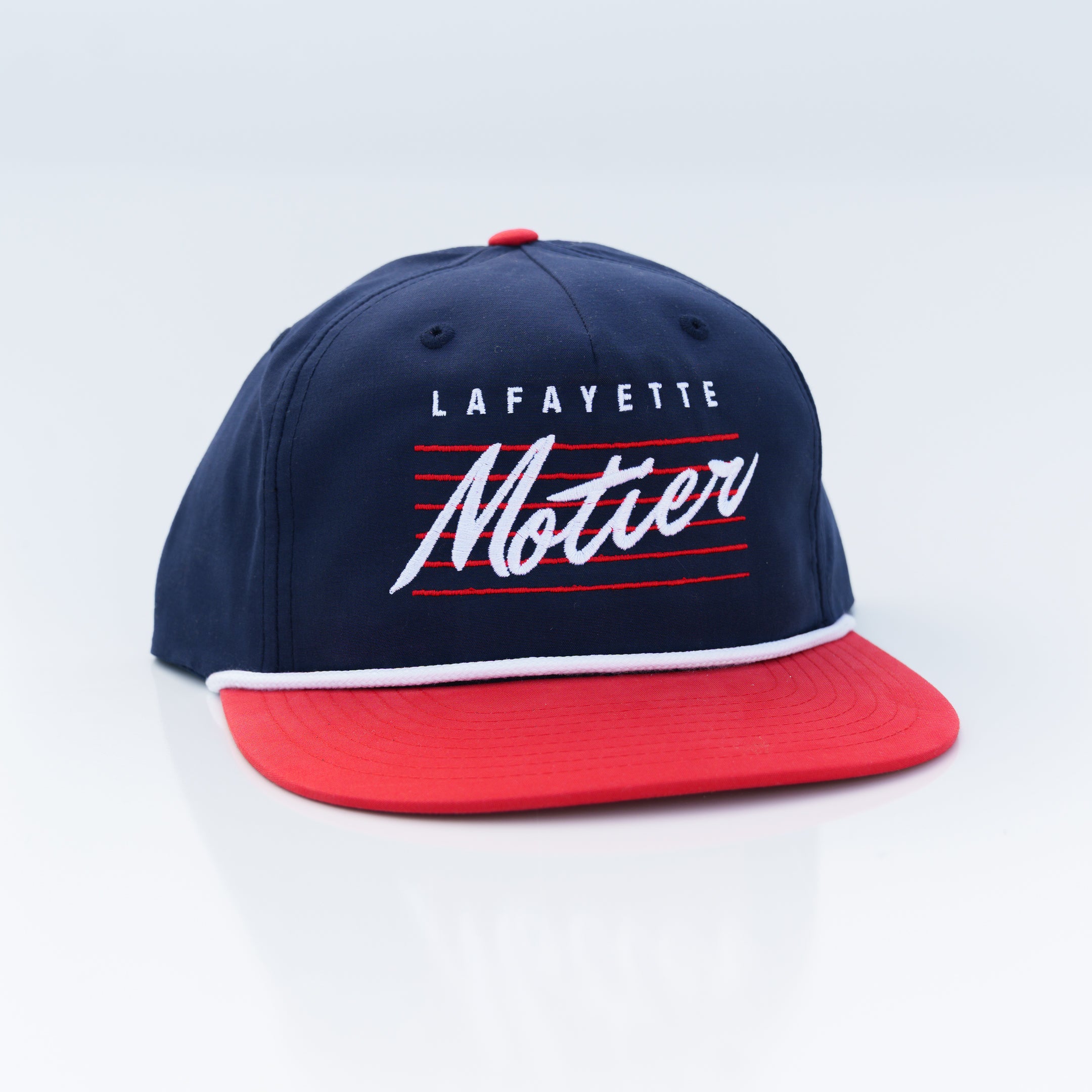 Retro Lafayette Roped Snapback (Navy/Red/White)