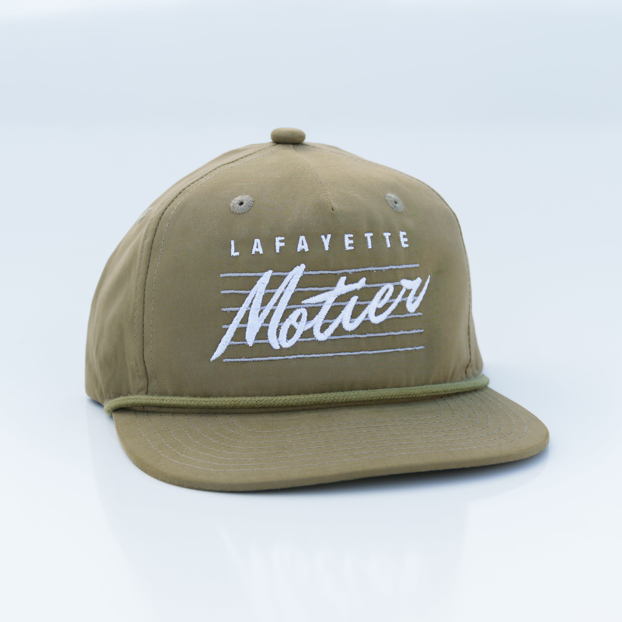 Retro Lafayette Roped Snapback (Moss)